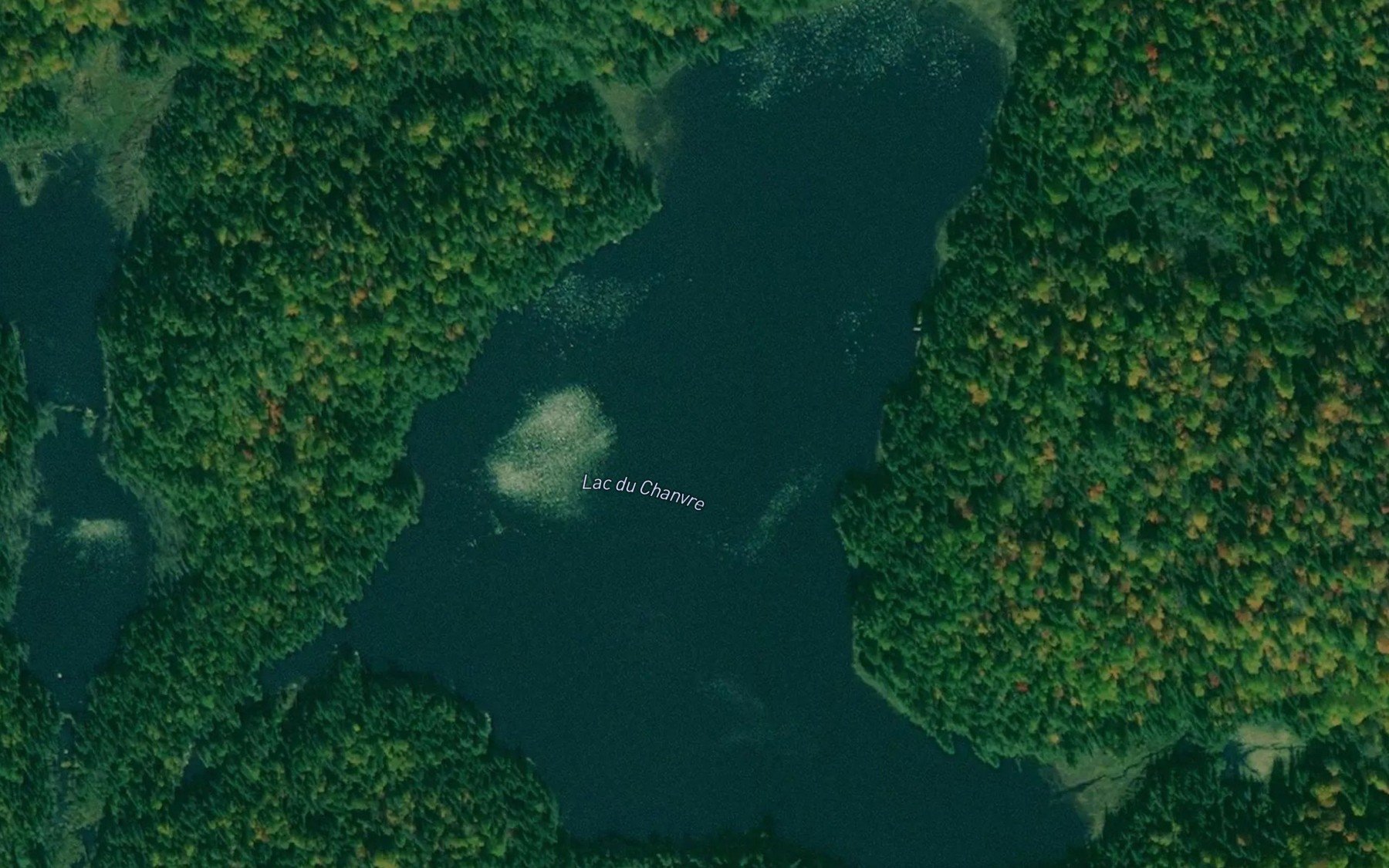 Satellite map of the Lac du Chanvre