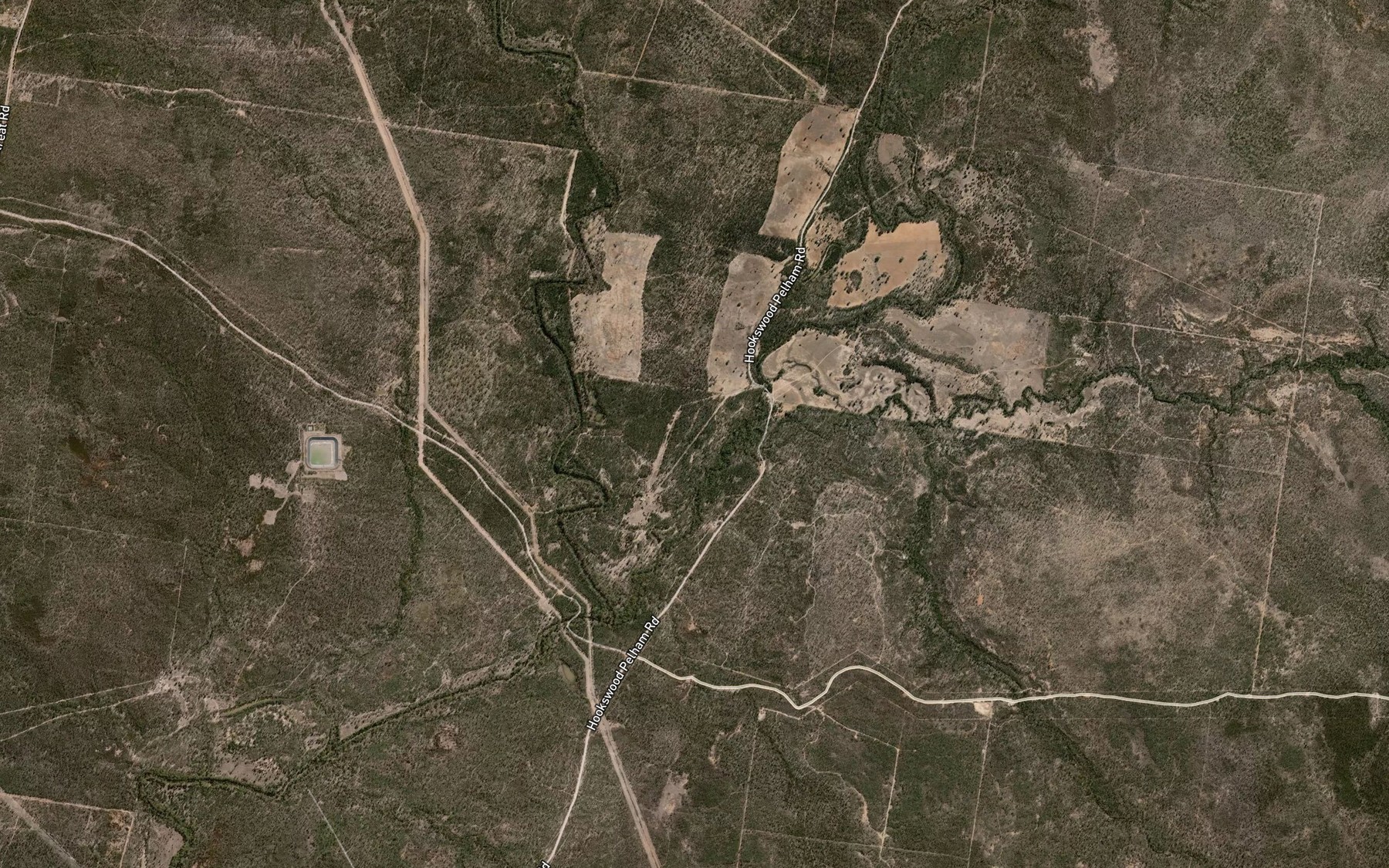 Satellite map of the Punchbowl Creek