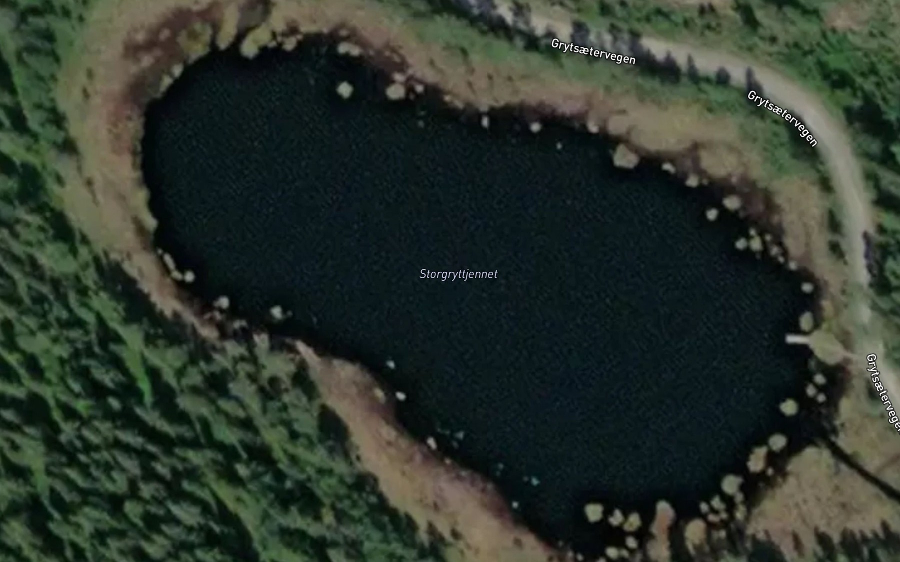 Satellite map of the Gryttjern