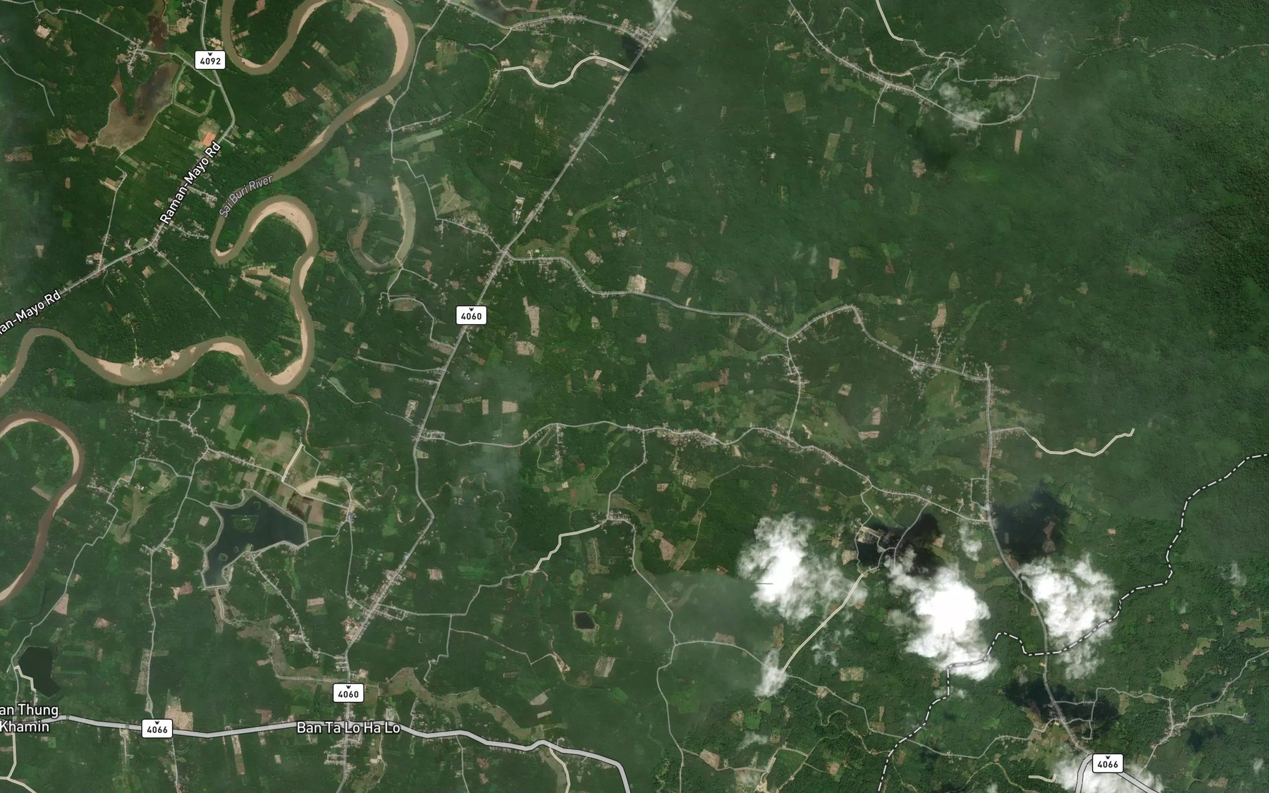 Satellite map of the Khlong Pu La Sa No