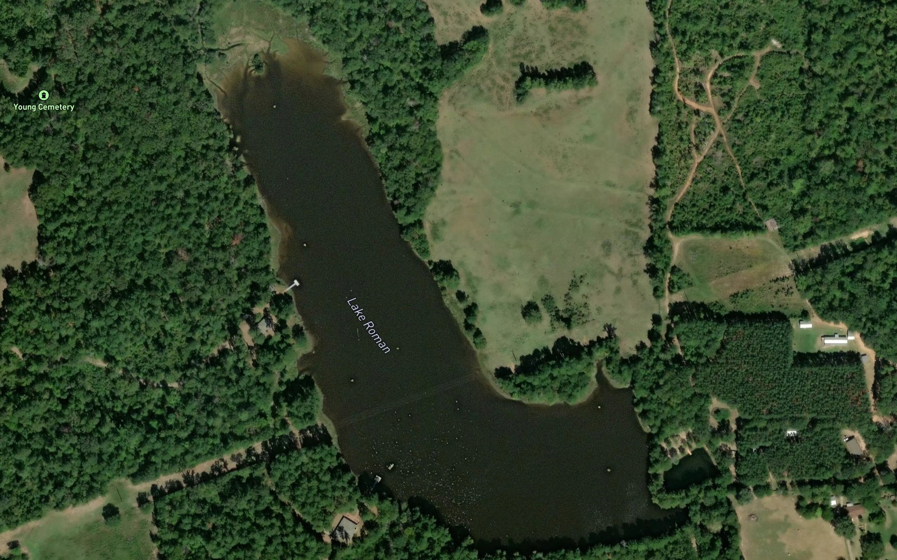 Satellite map of the Lake Roman