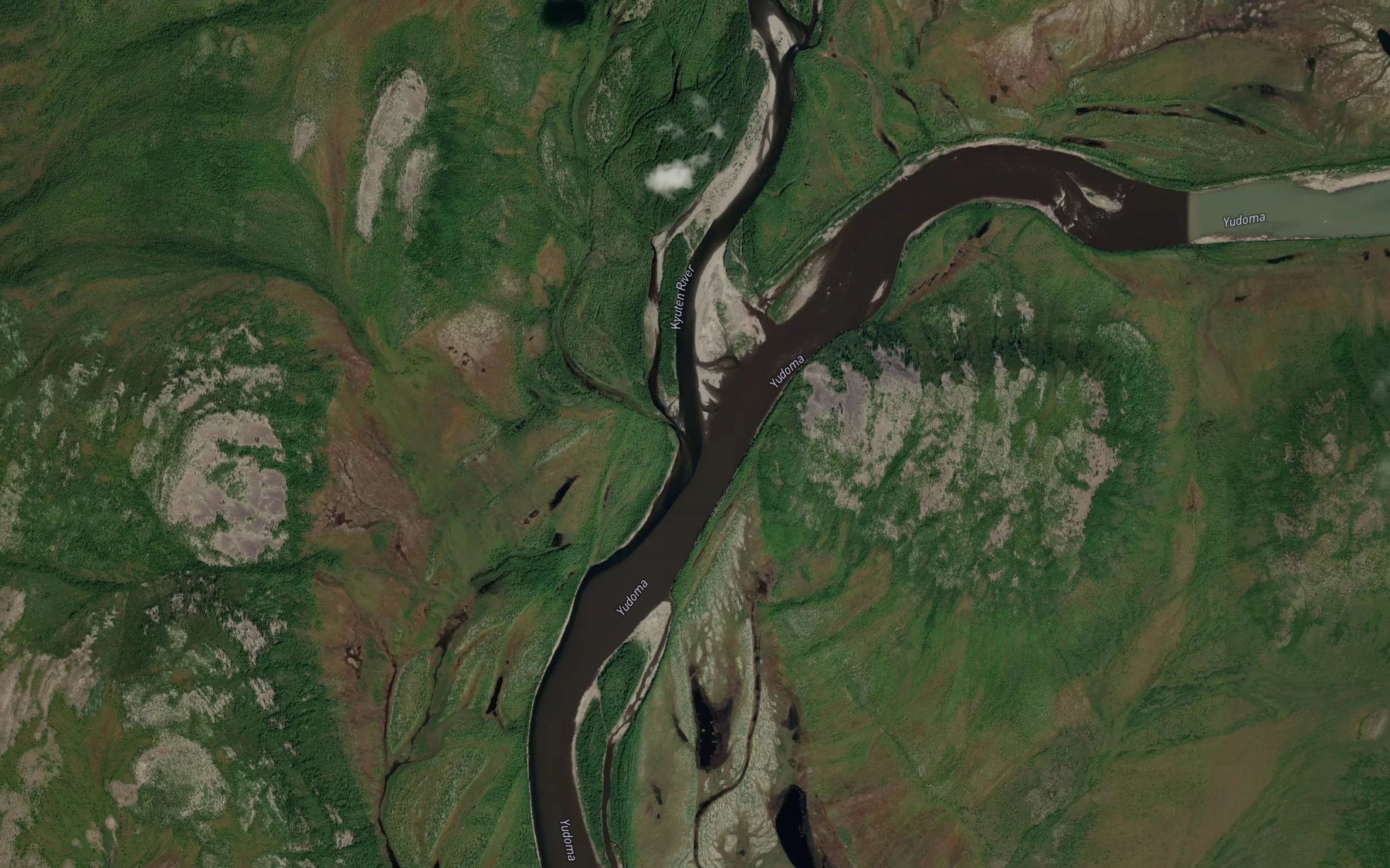 Satellite map of the Kyutep