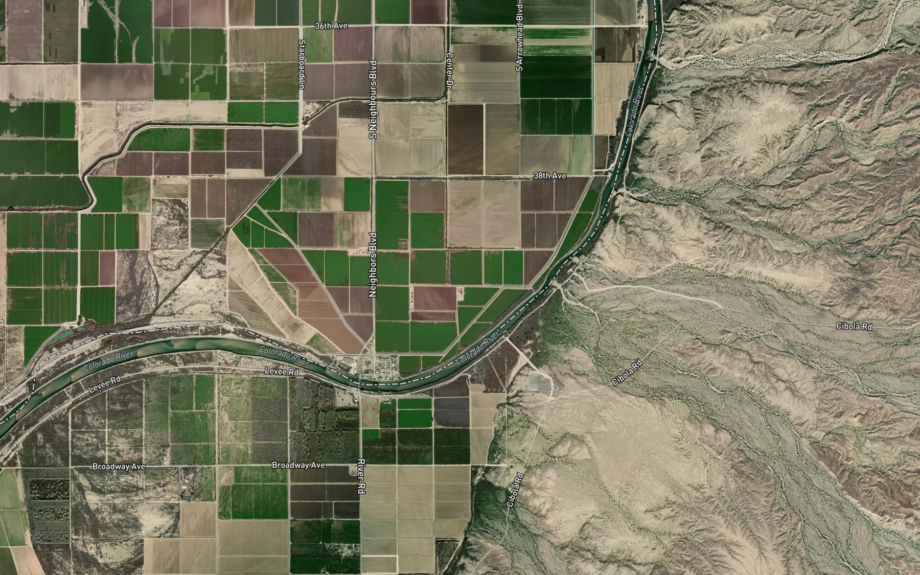 Satellite map of the D-23-1-4 Canal