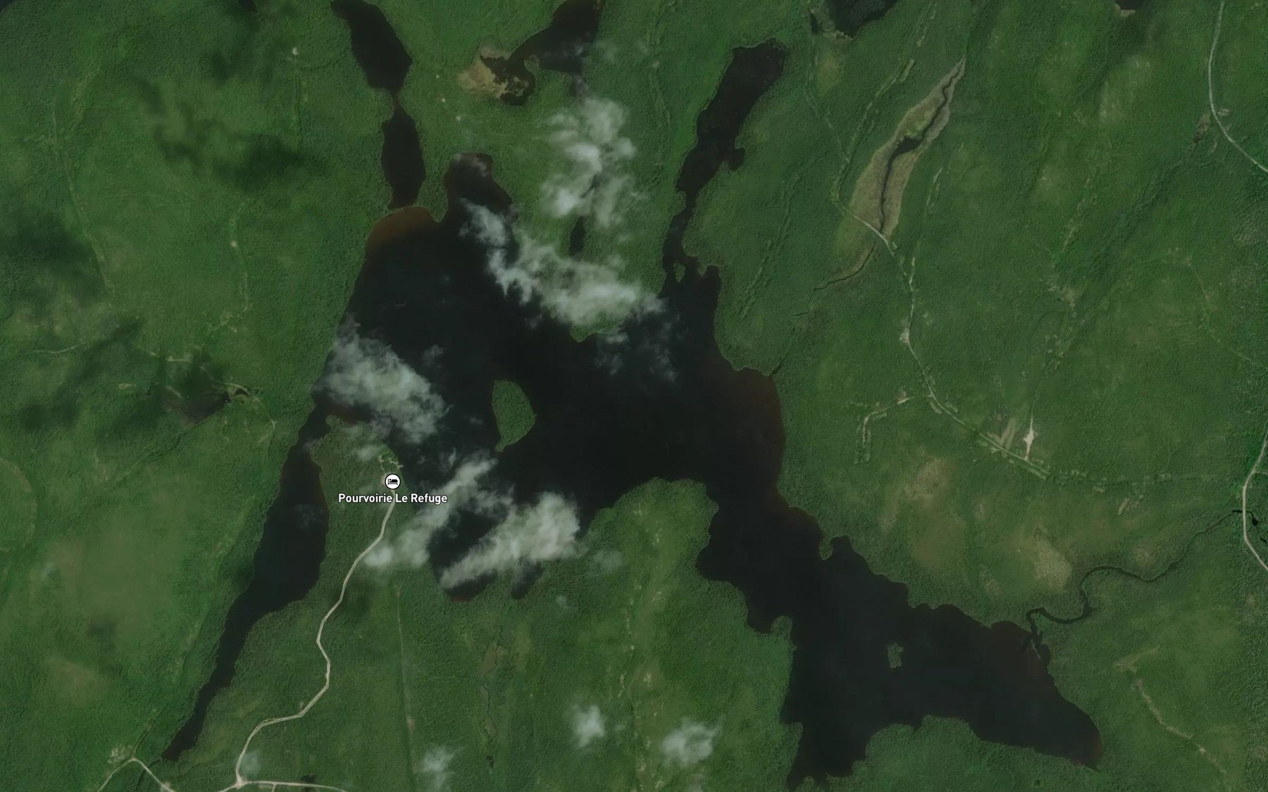 Satellite map of the Lac a la Truite