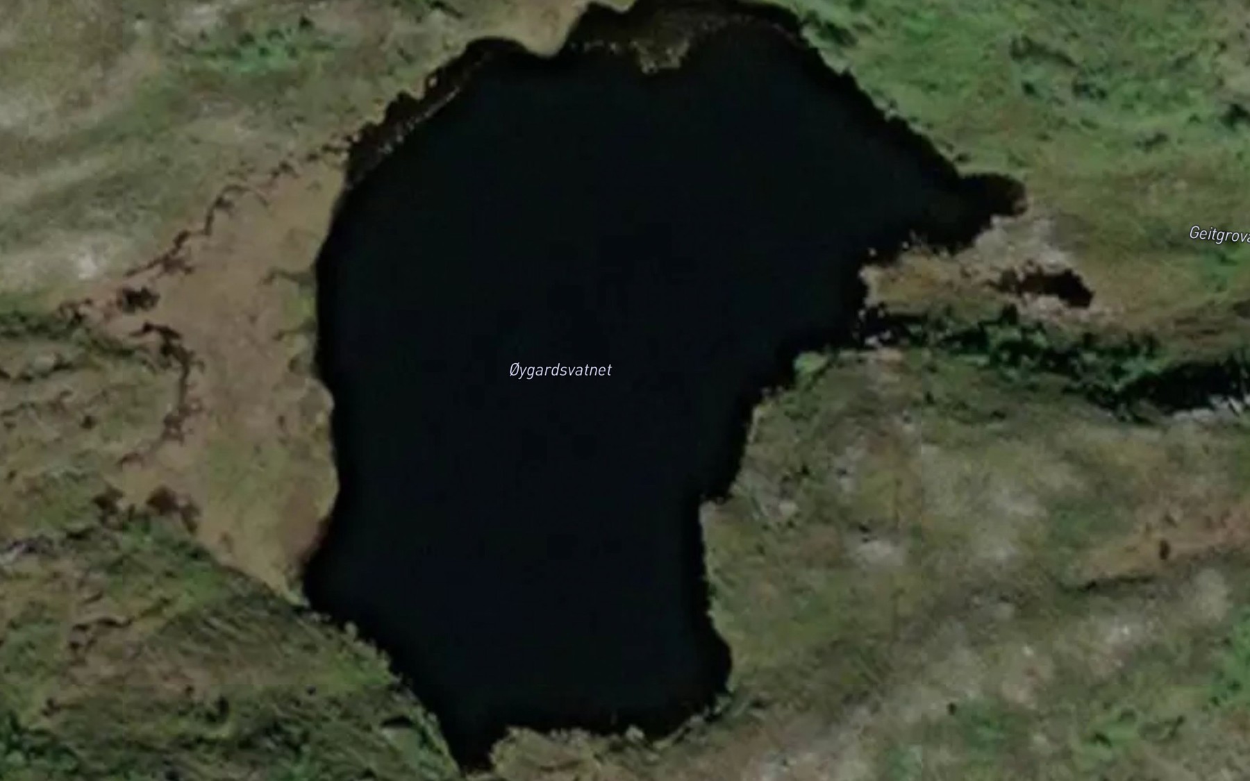 Satellite map of the Oygardsvatnet