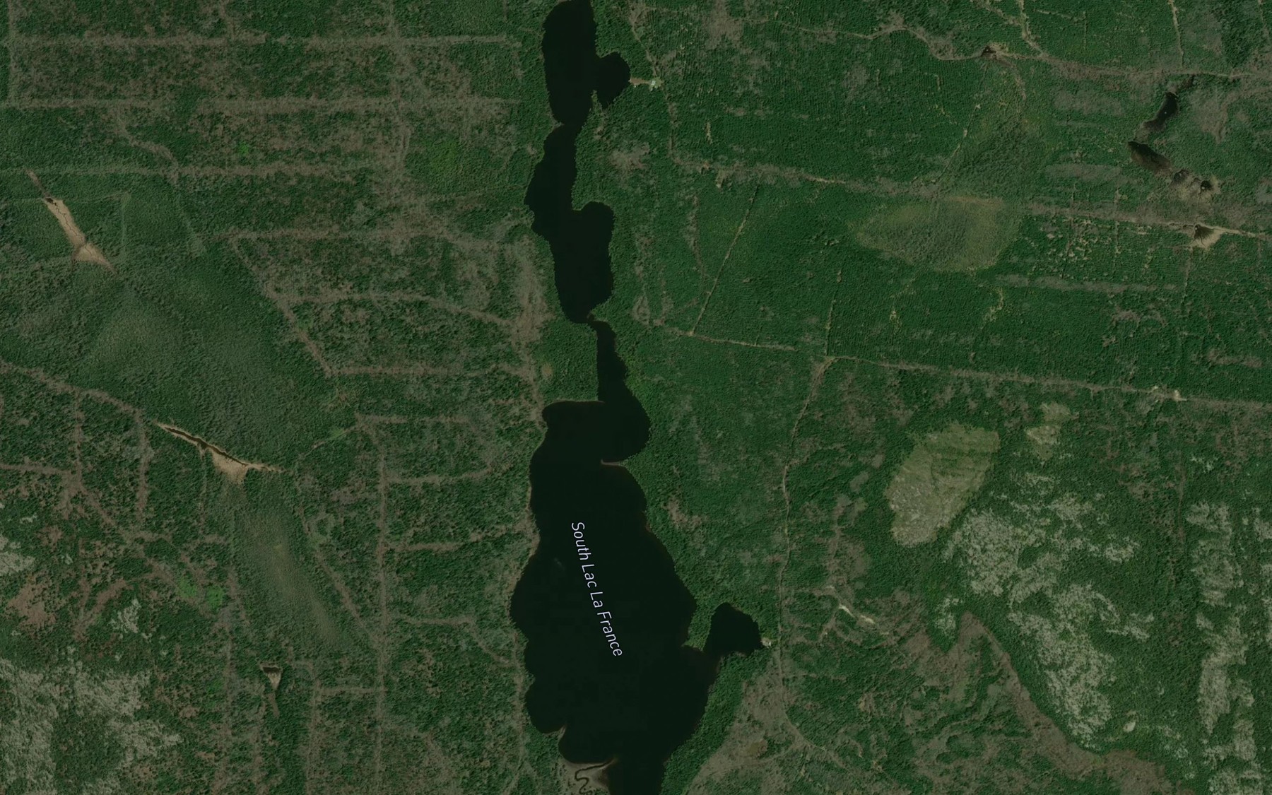 Satellite map of the South Lac La France