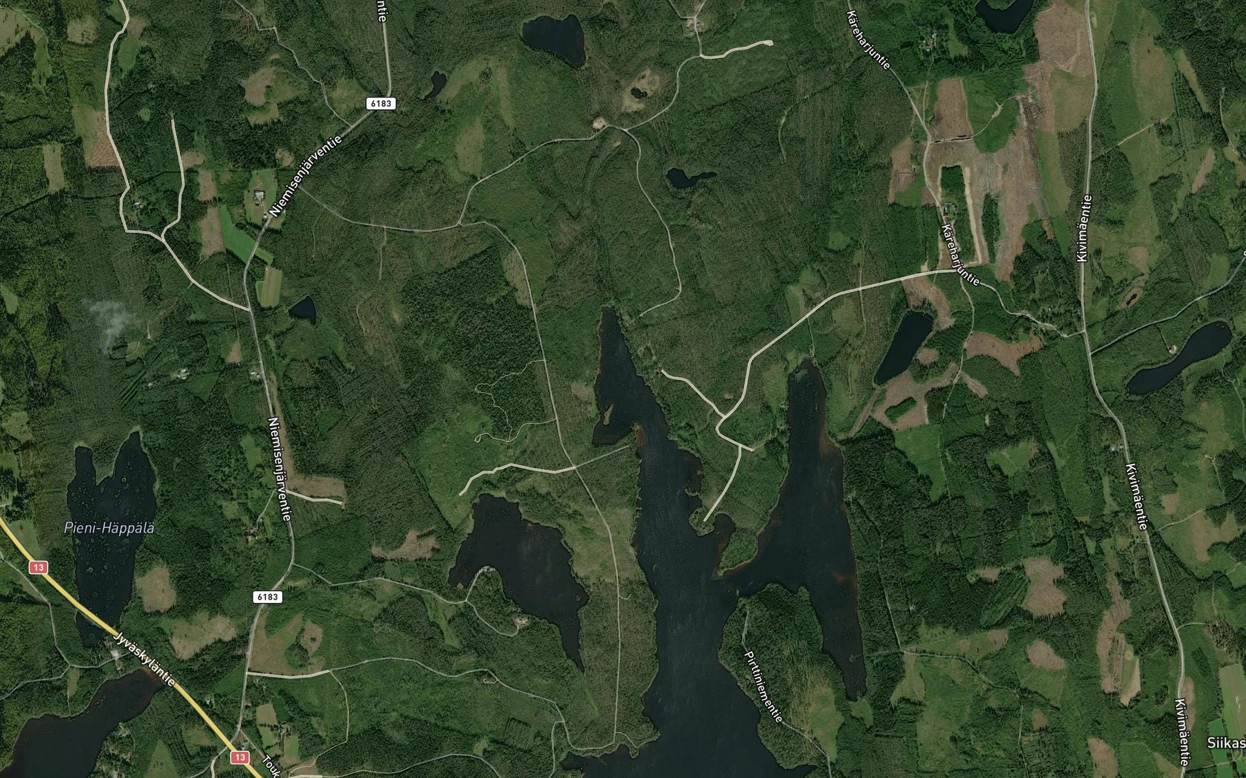 Satellite map of the Rahulahti