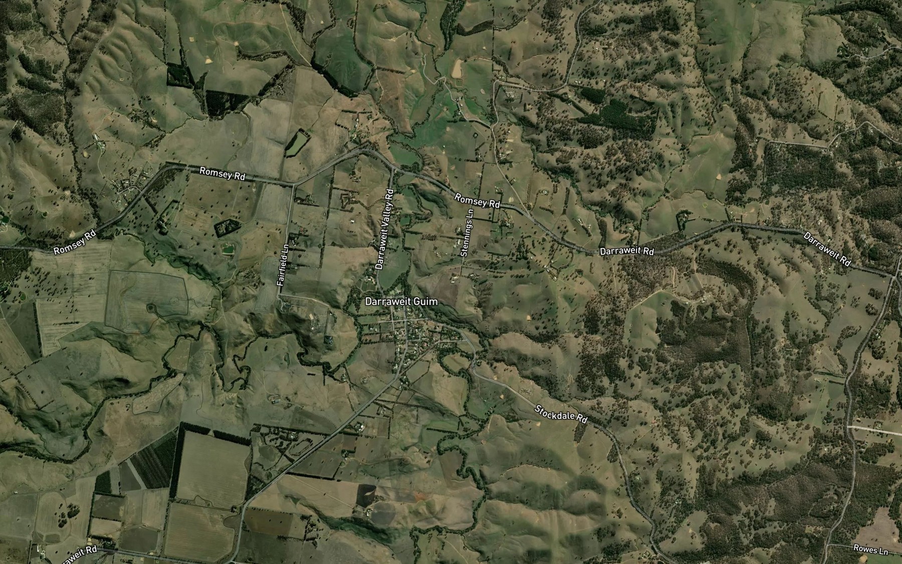 Satellite map of the Deep Creek