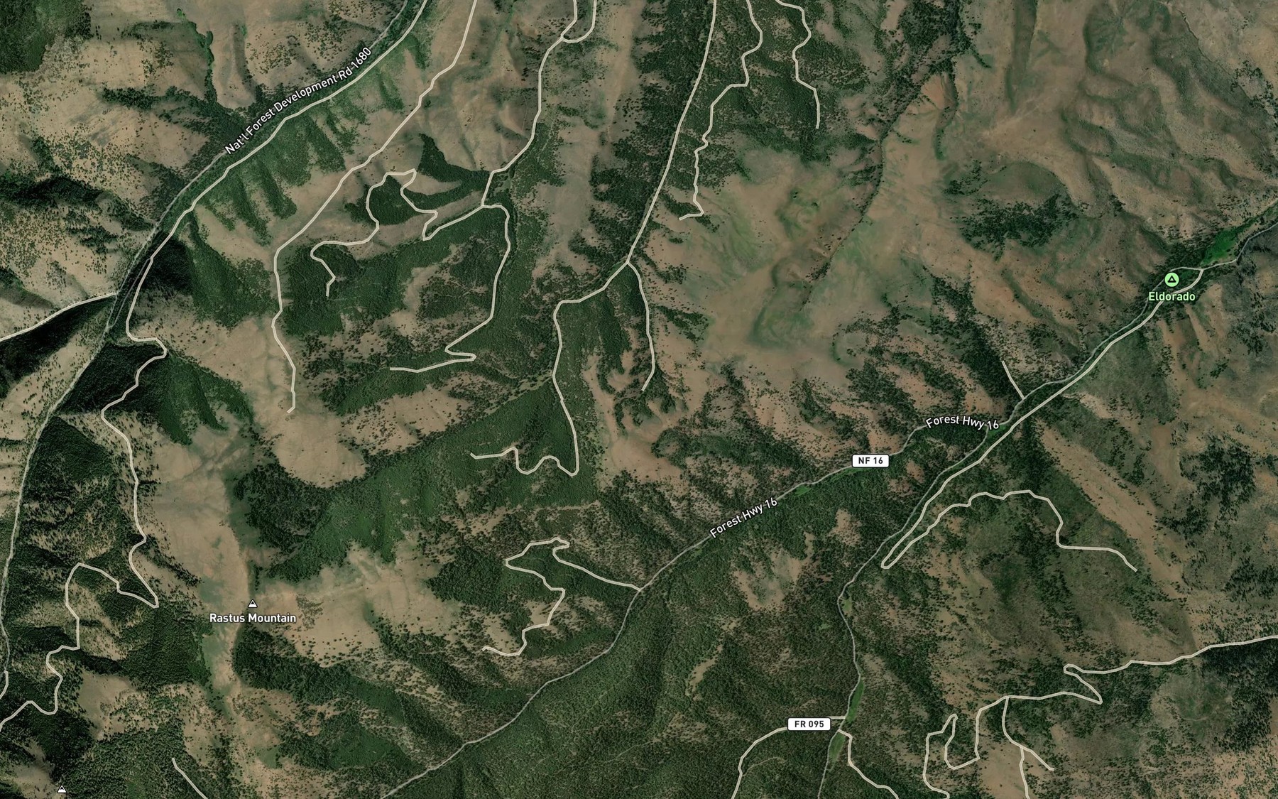 Satellite map of the Wonder Spring