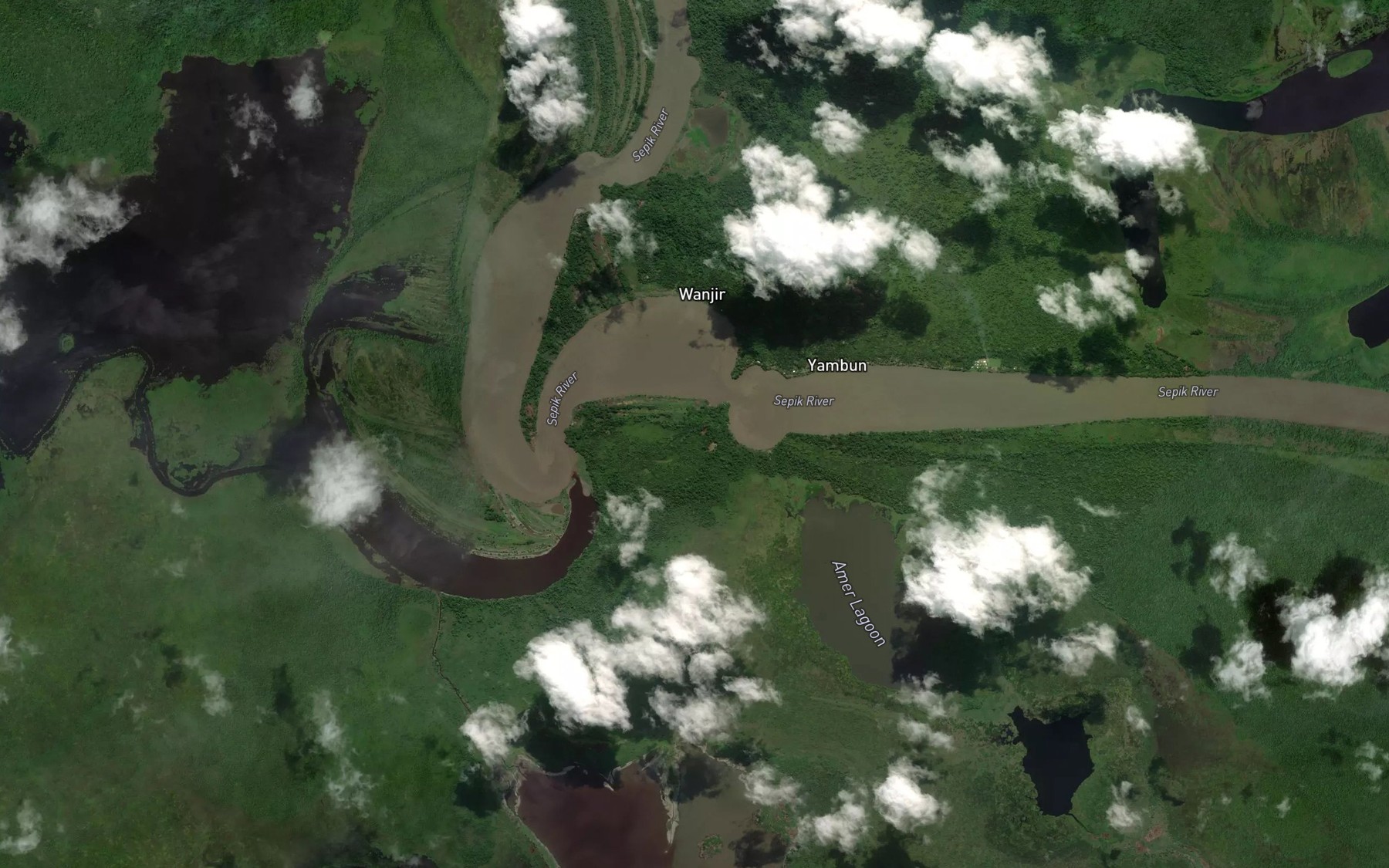 Satellite map of the Yambon Gate