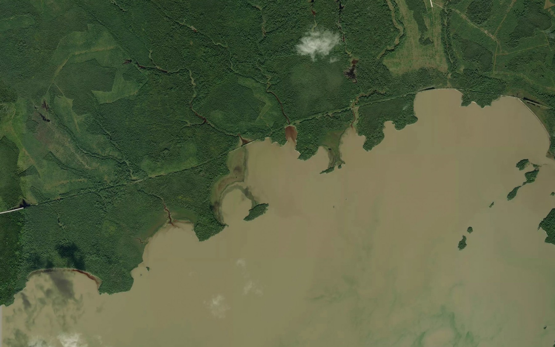 Satellite map of the West Mace Bay