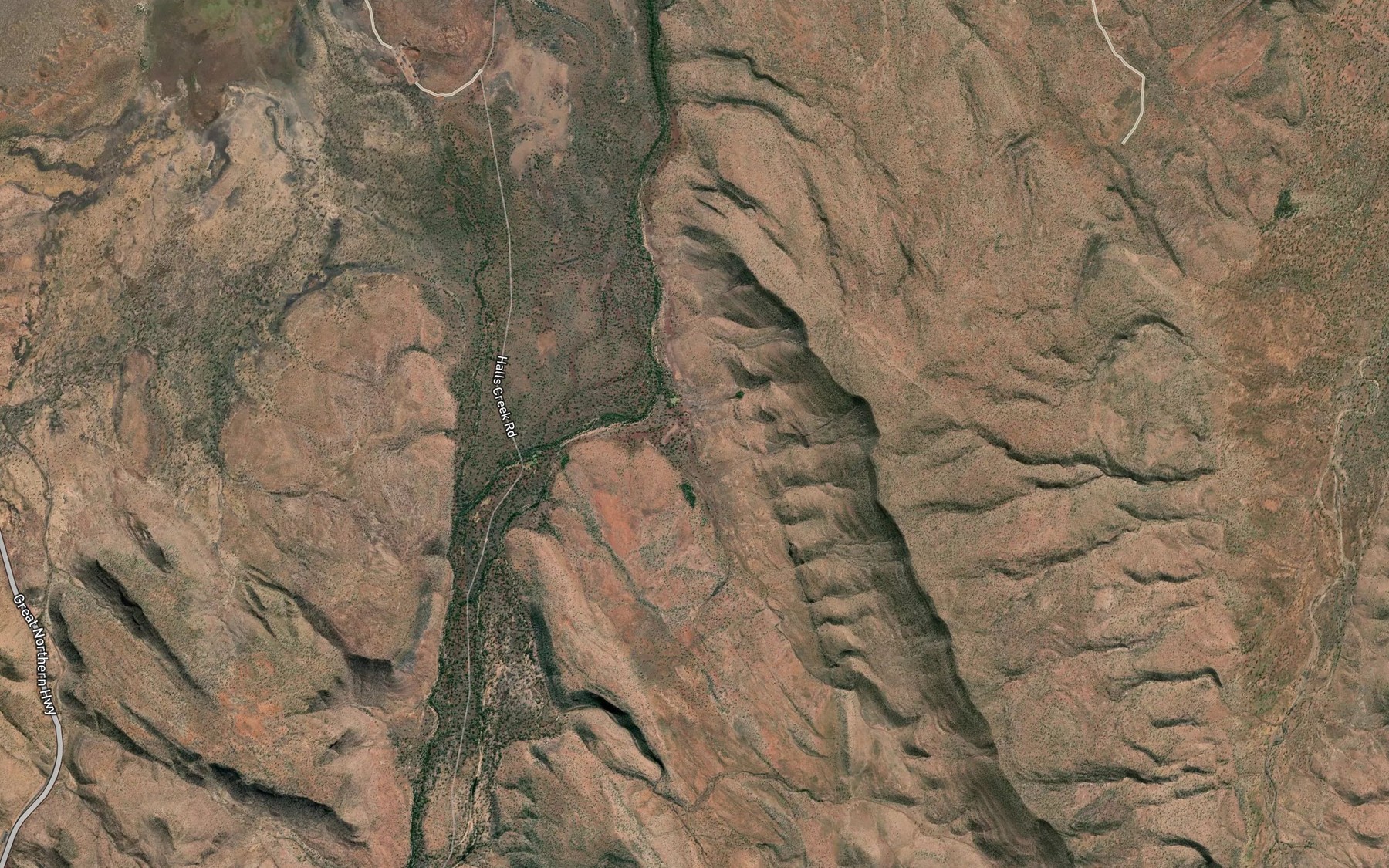 Satellite map of the Palm Spring