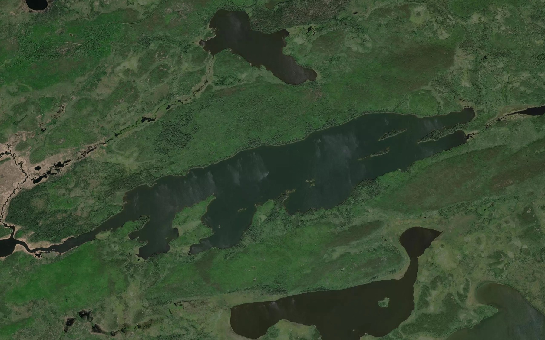 Satellite map of the Mutcheson Lake