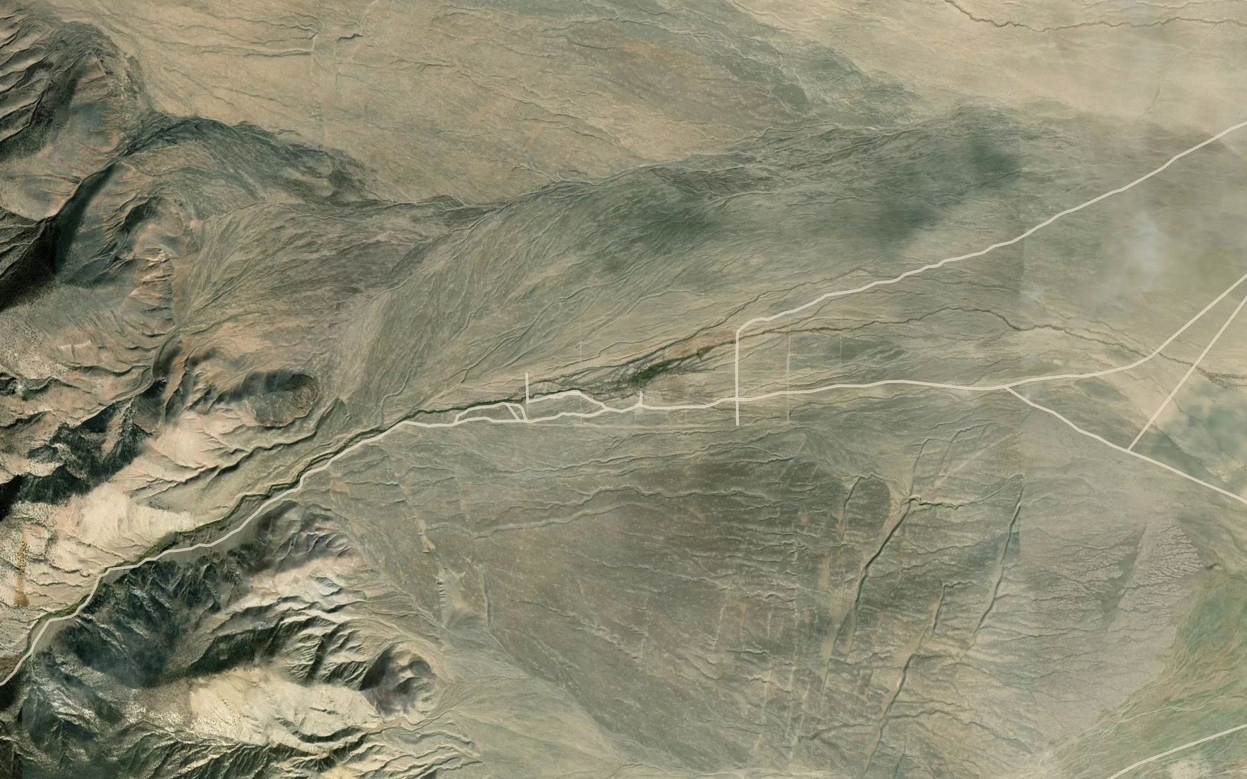 Satellite map of the Indian Creek