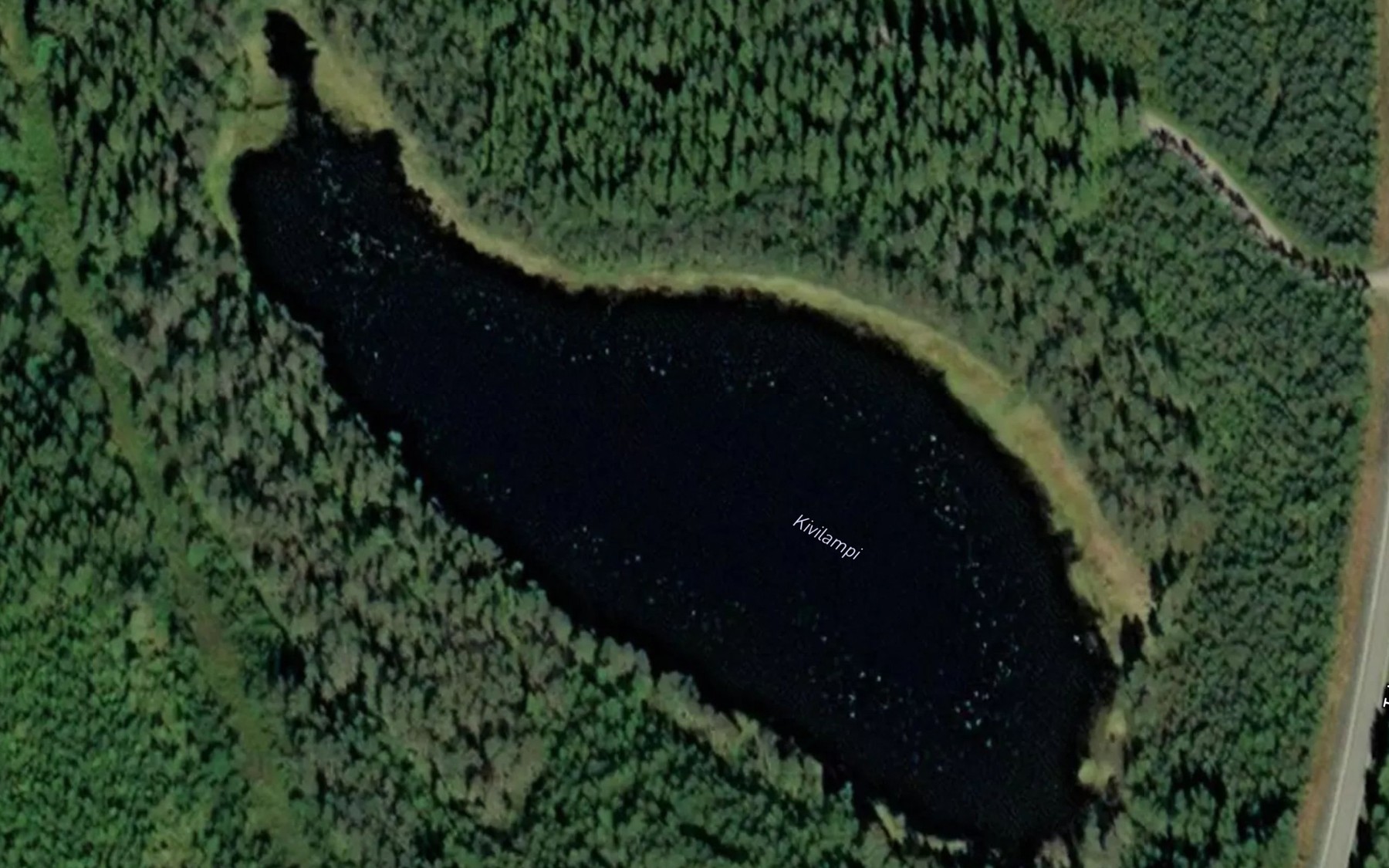 Satellite map of the Kivilampi