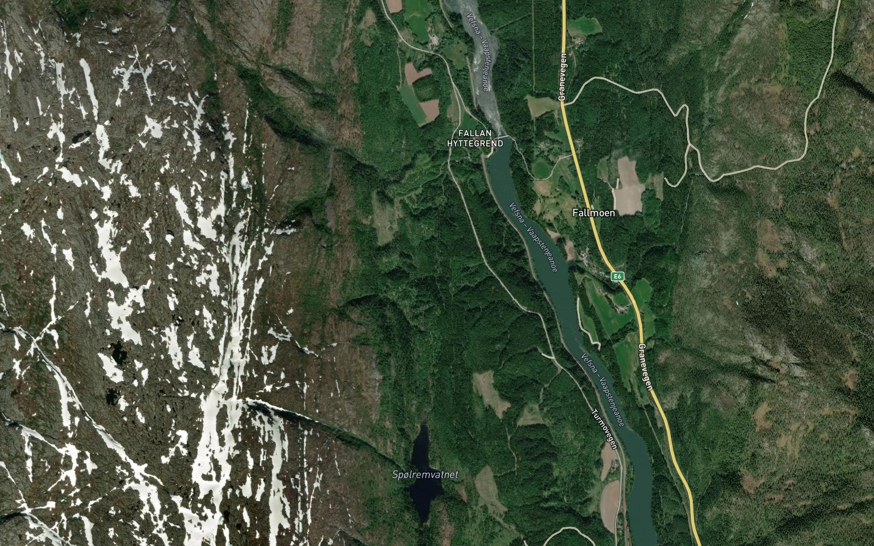 Satellite map of the Smadalsbekken