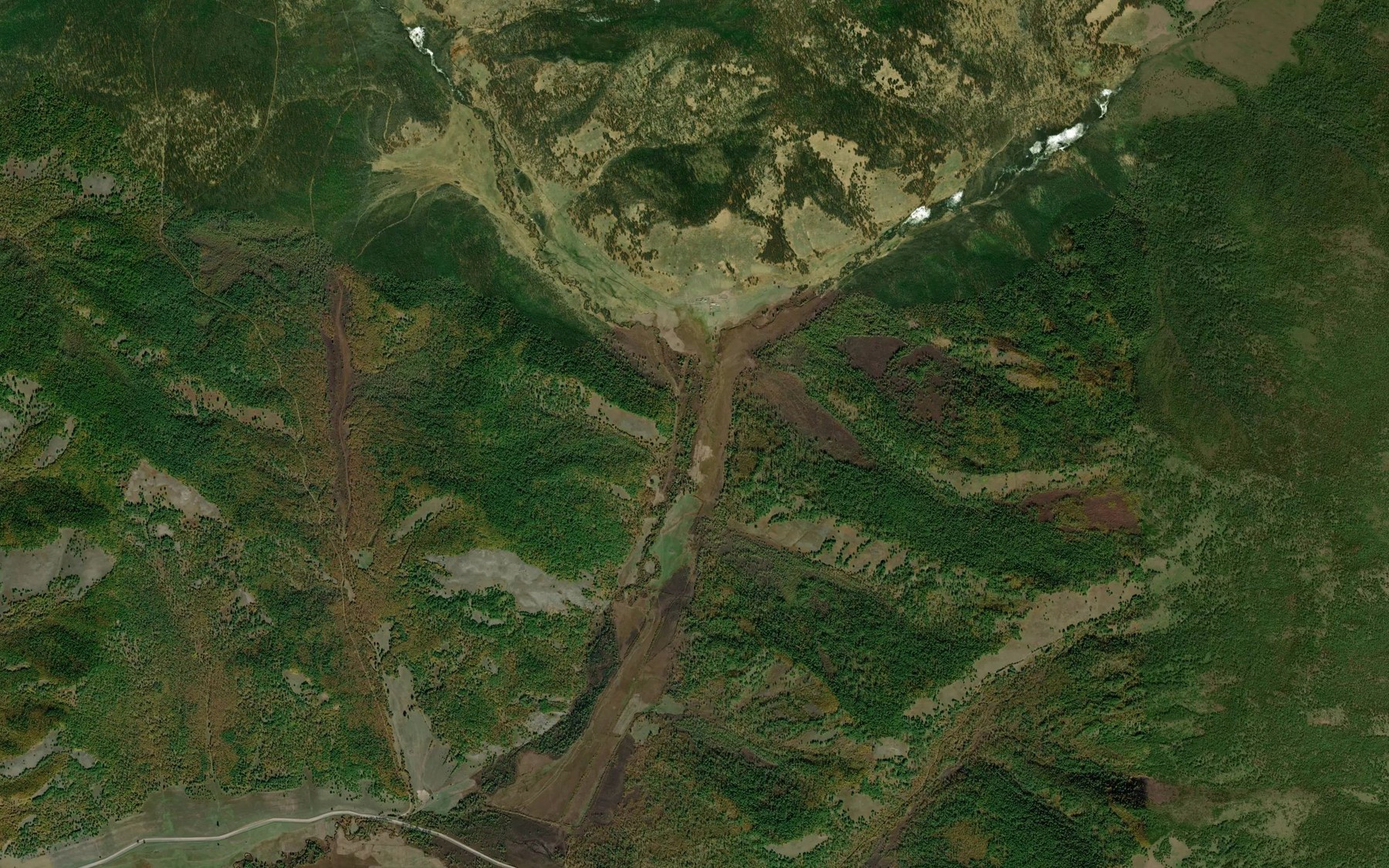 Satellite map of the Barun-Sala