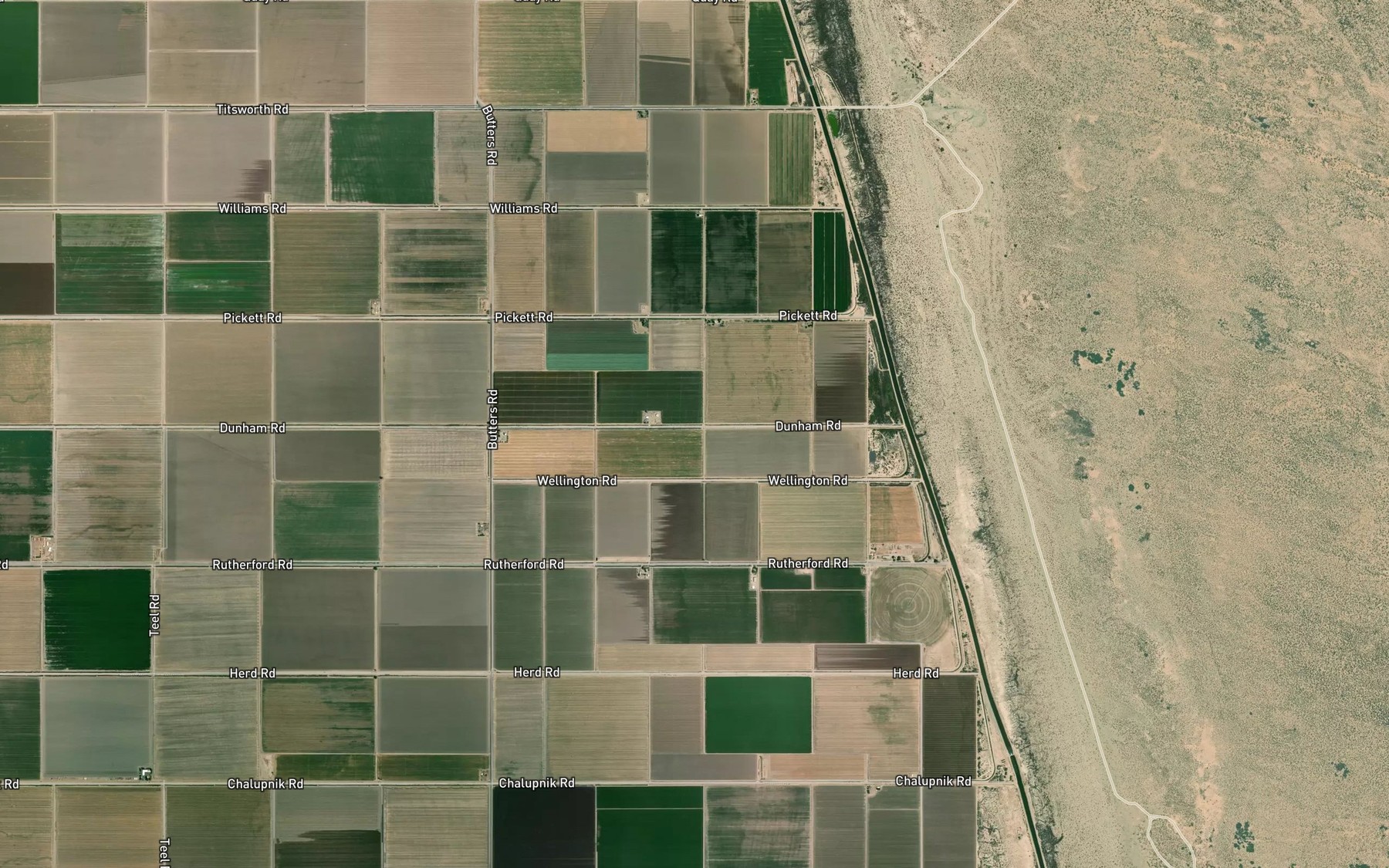 Satellite map of the Malva Lateral Two