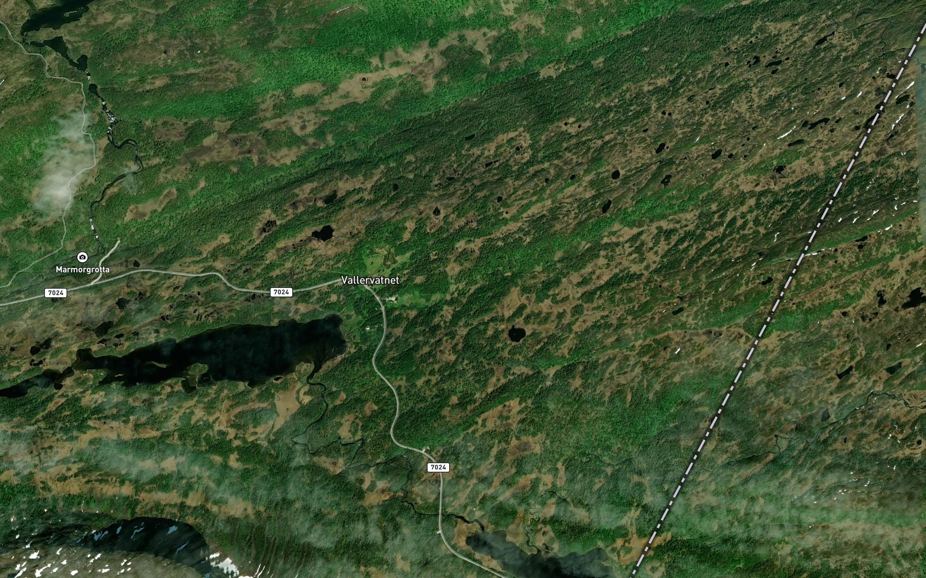 Satellite map of the Sagbekken