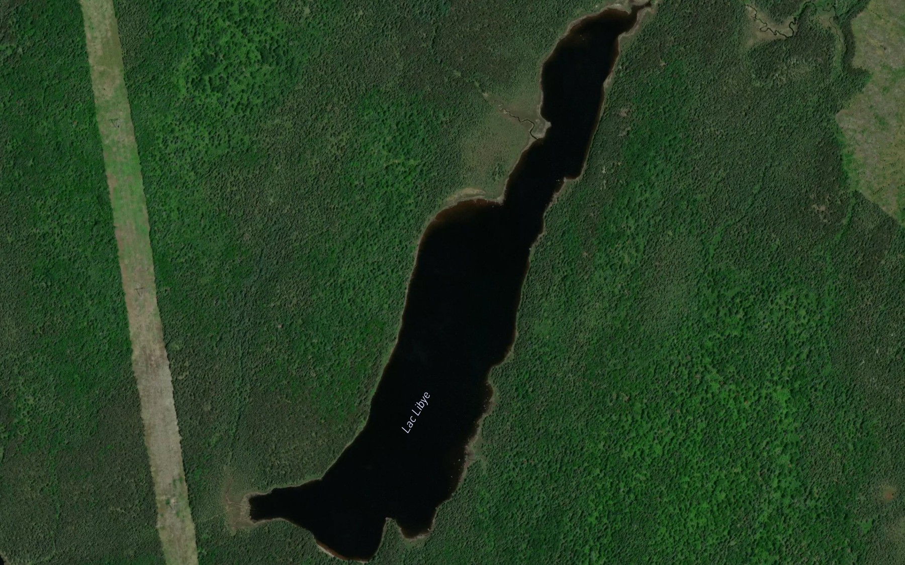 Satellite map of the Lac Libye