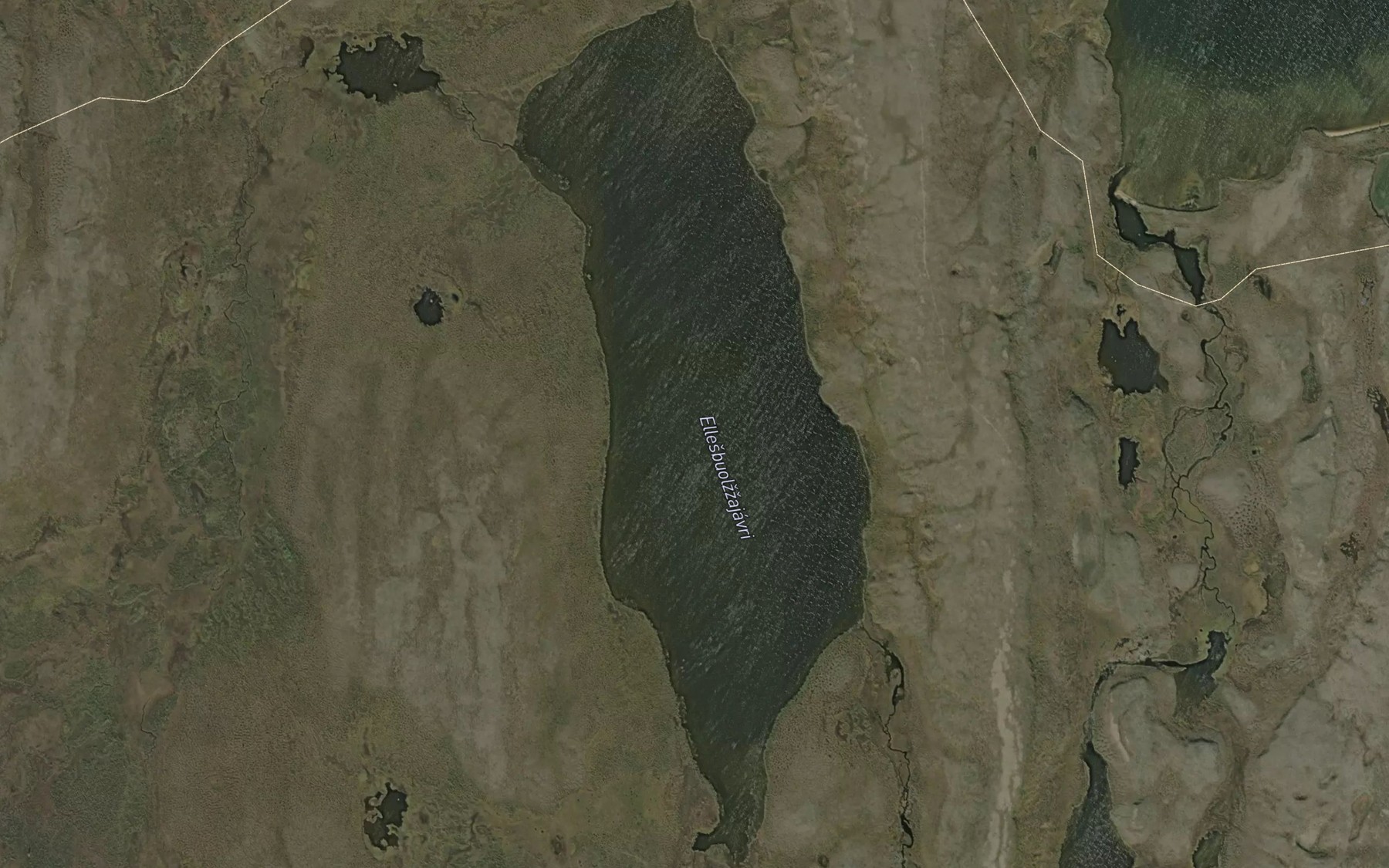 Satellite map of the Ellesbuolnajavri