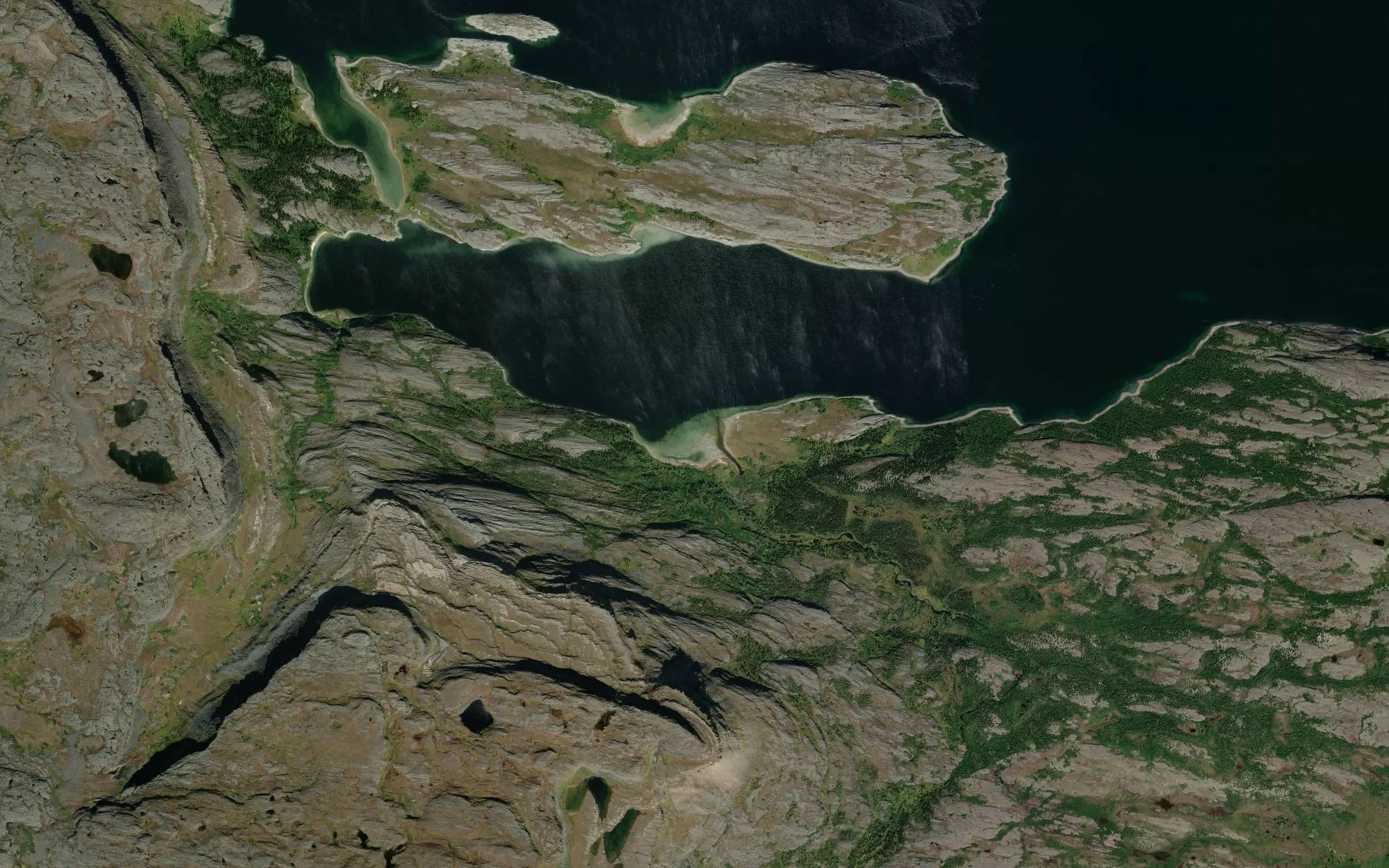 Satellite map of the Ruisseau Sikutaaluup