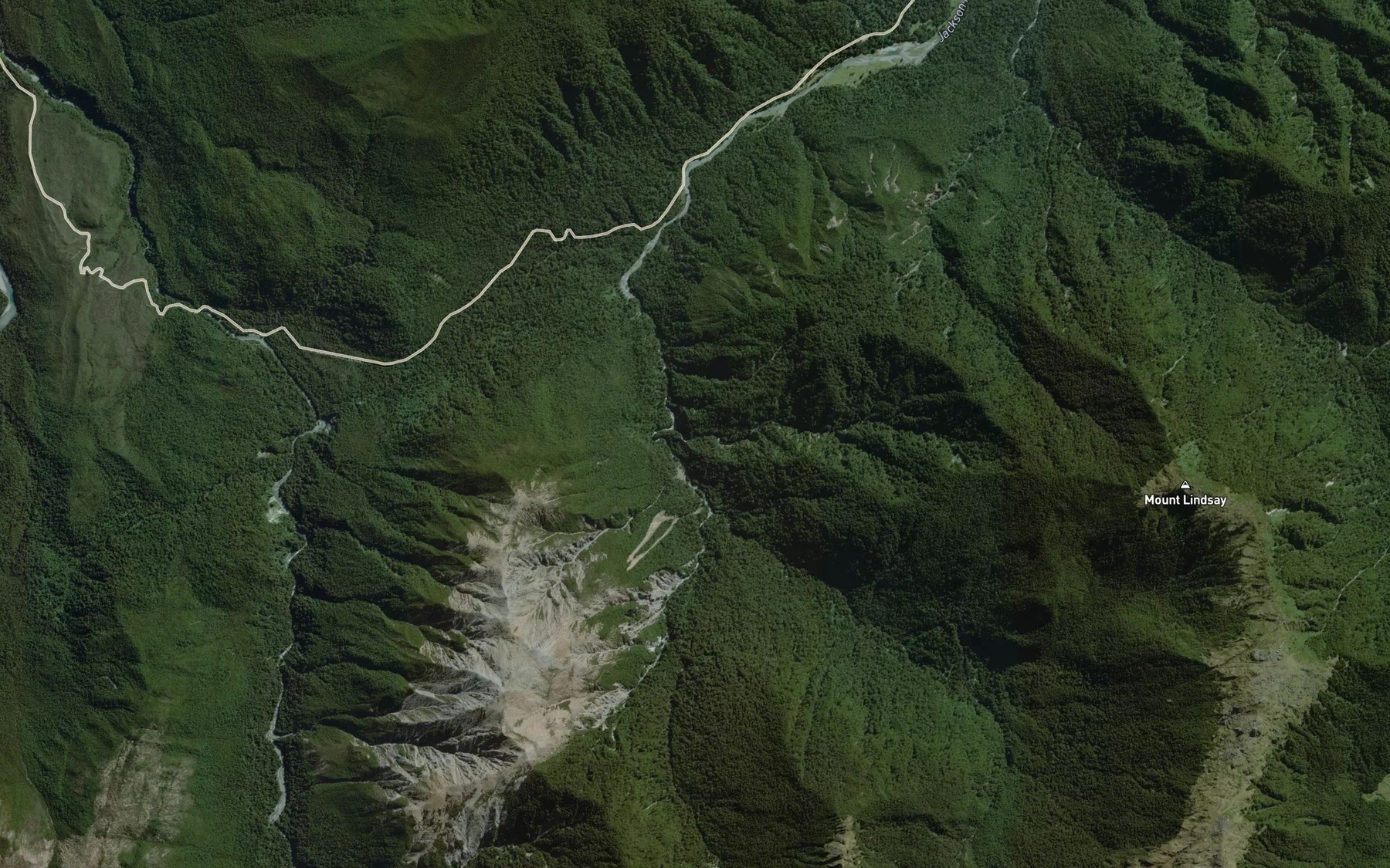 Satellite map of the Macfarlane Creek