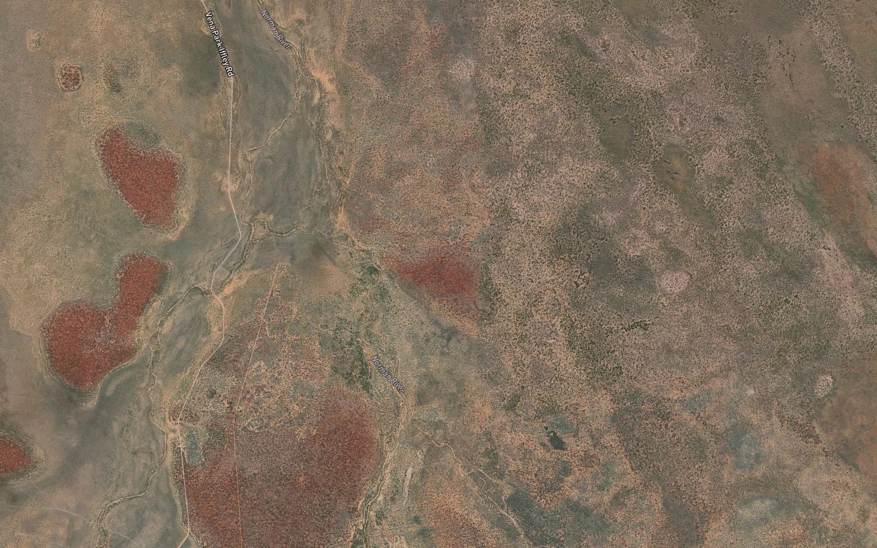 Satellite map of the Six Mile Creek