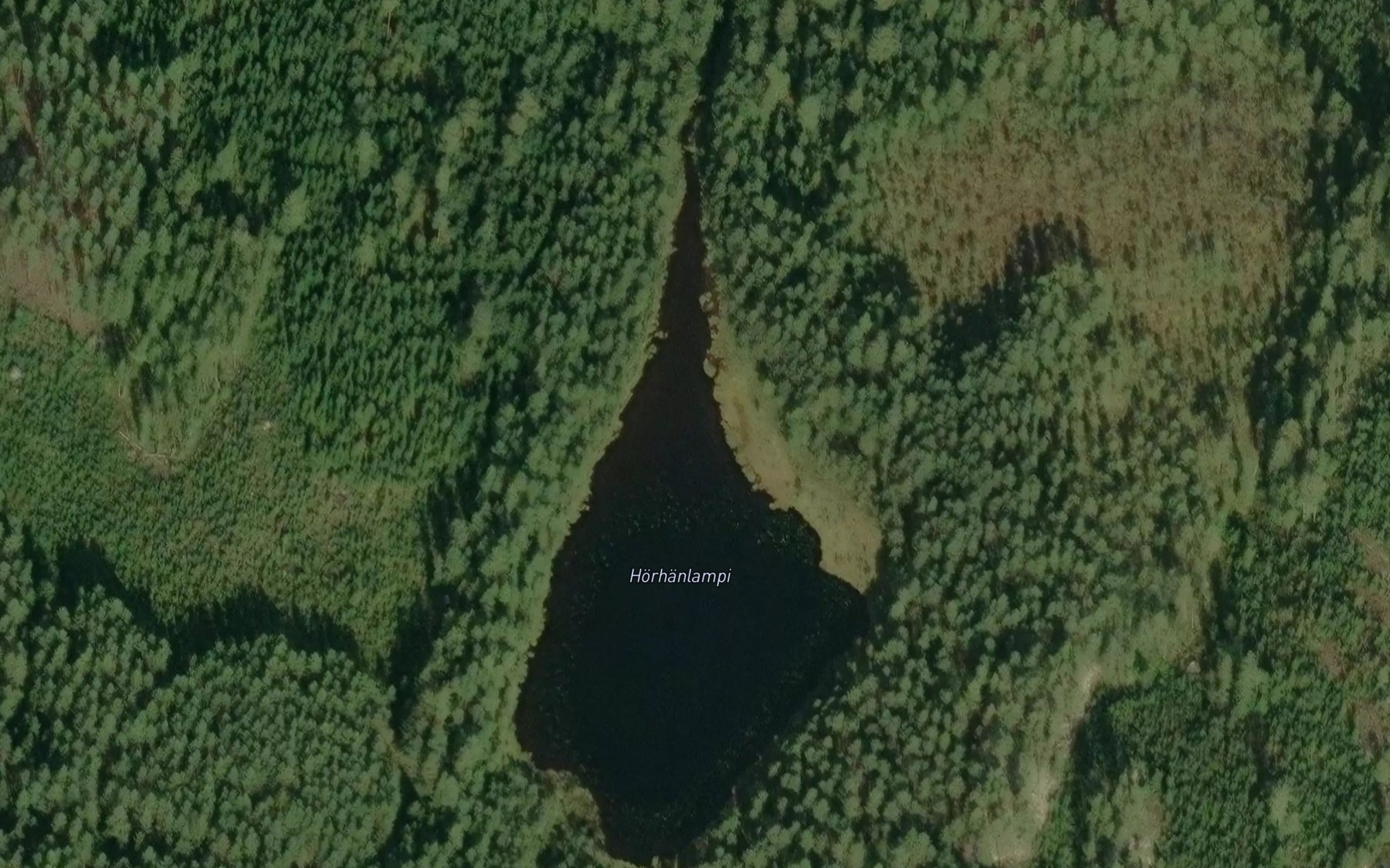 Satellite map of the Horhanlampi