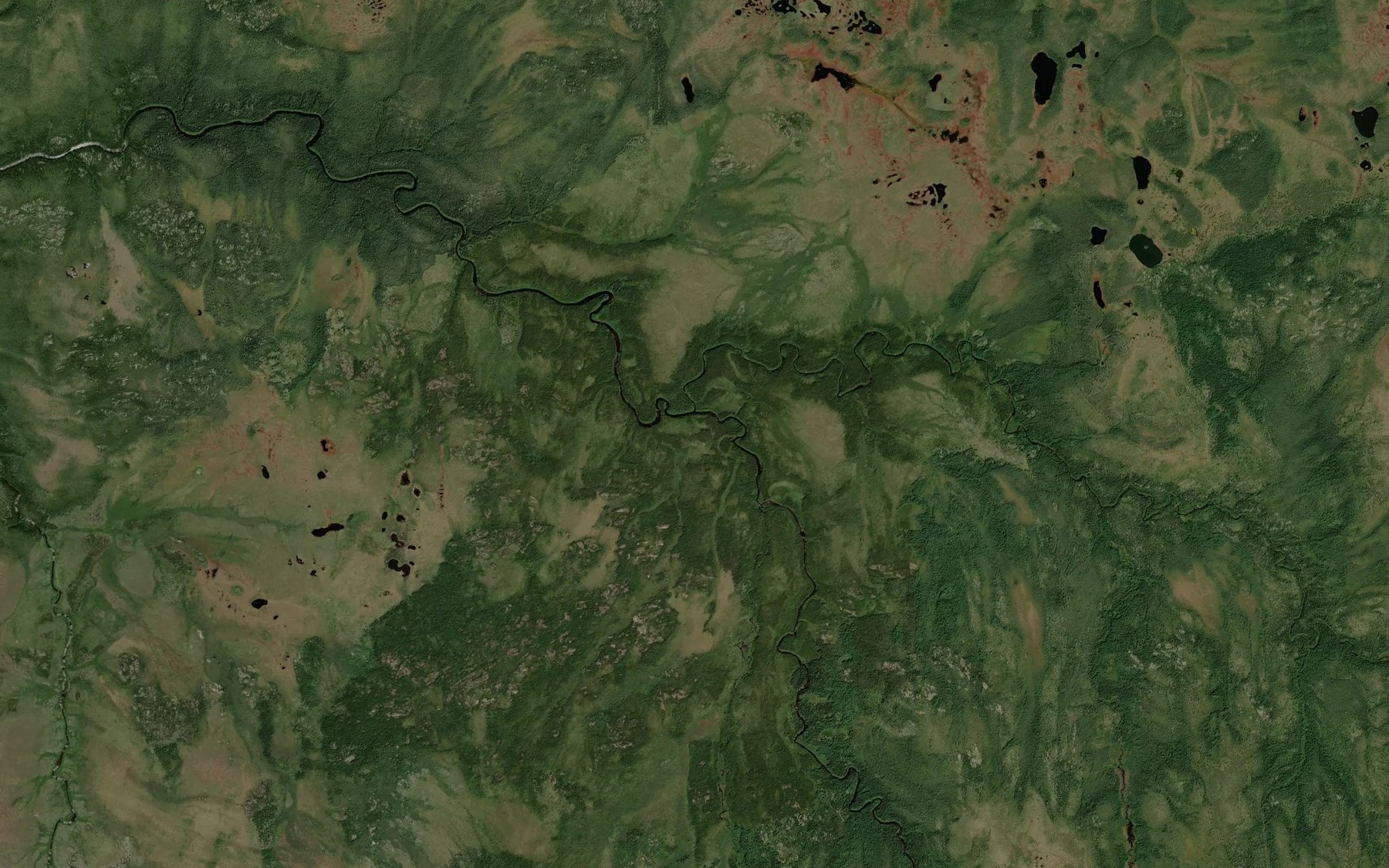 Satellite map of the Glaister Creek