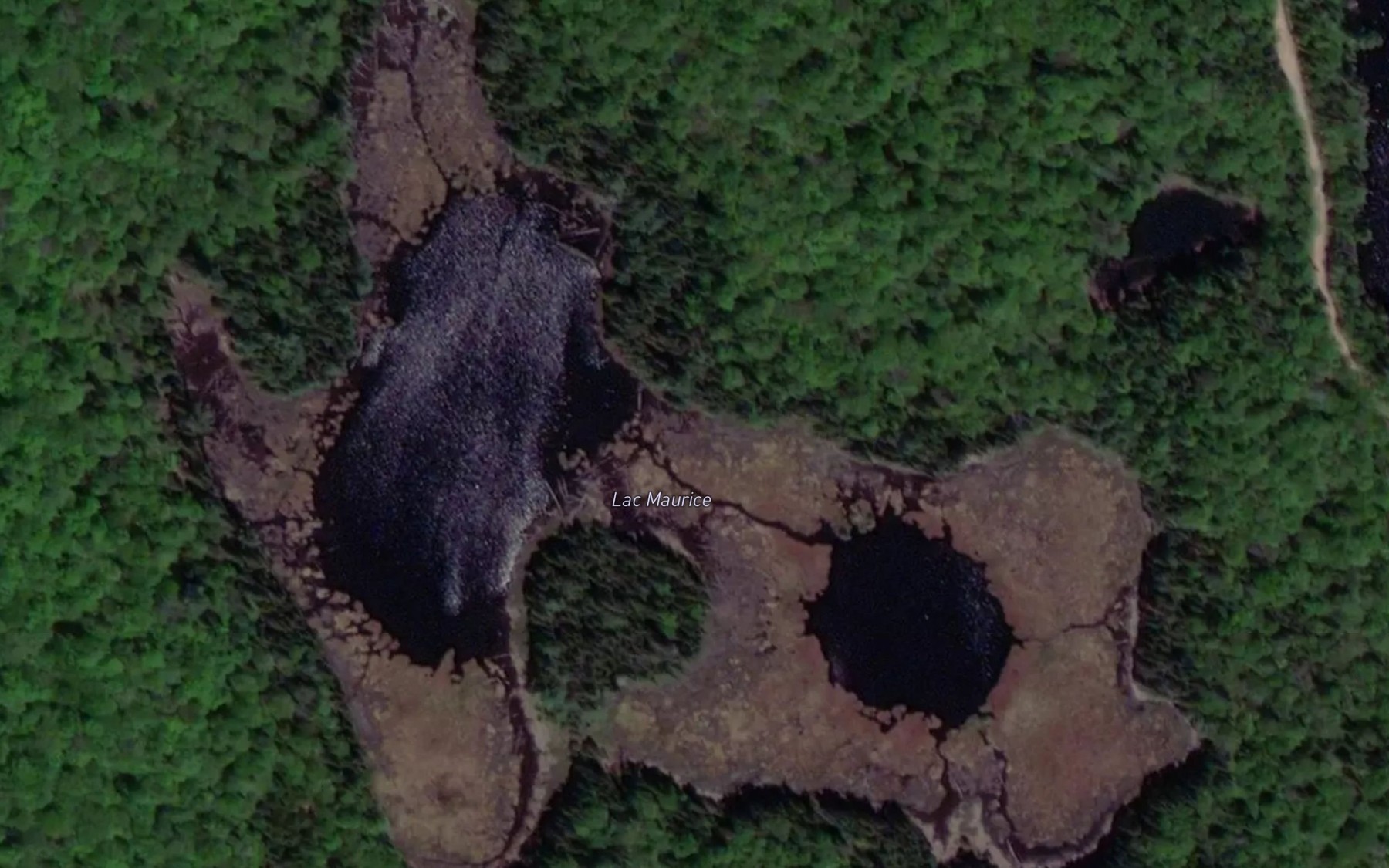 Satellite map of the Lac Maurice