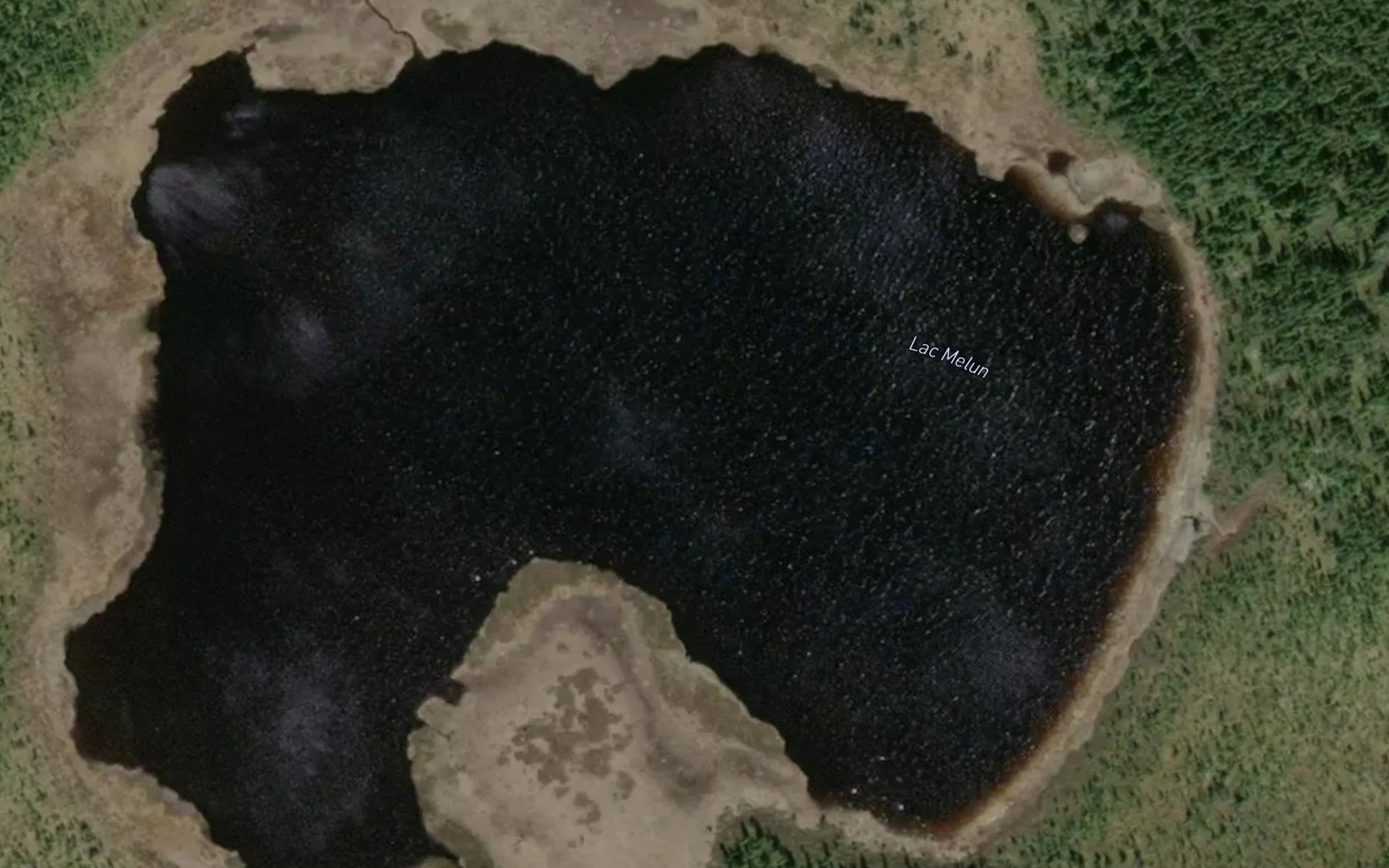 Satellite map of the Lac Melun