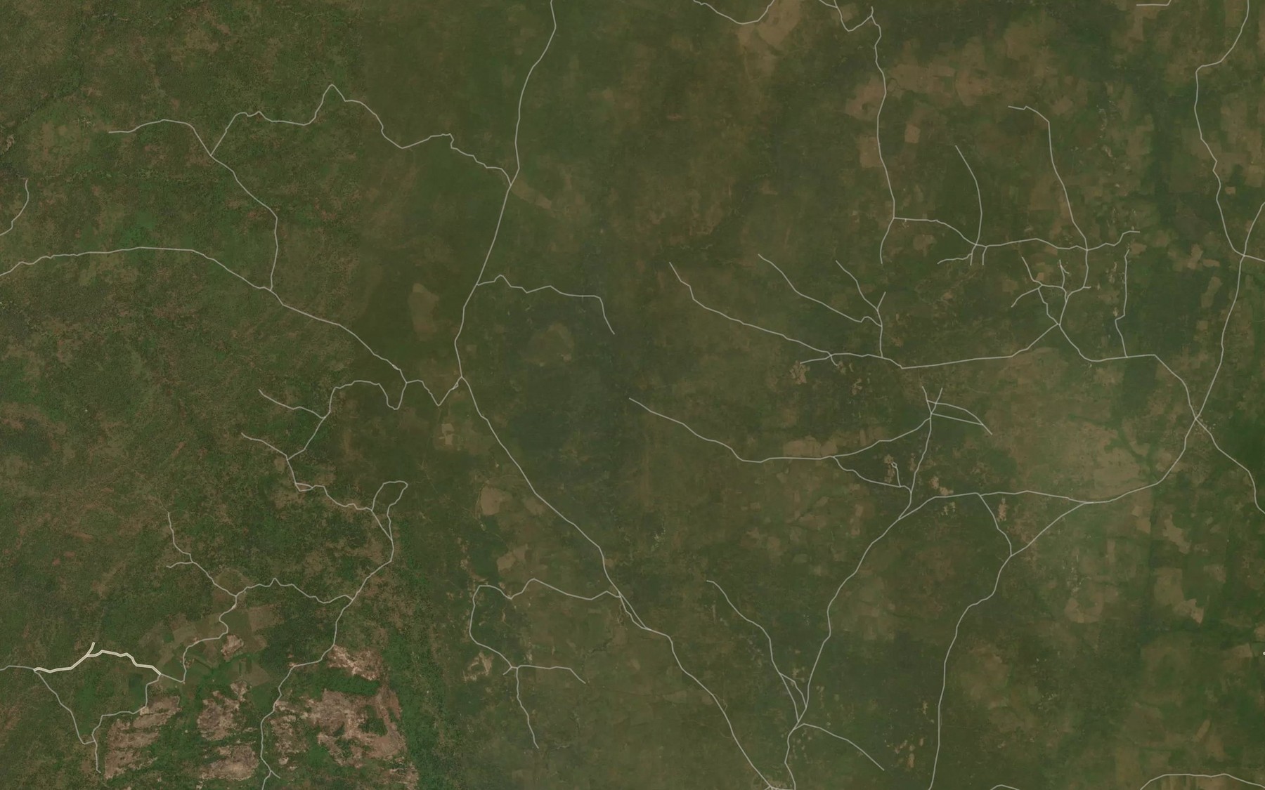 Satellite map of the River Ekan