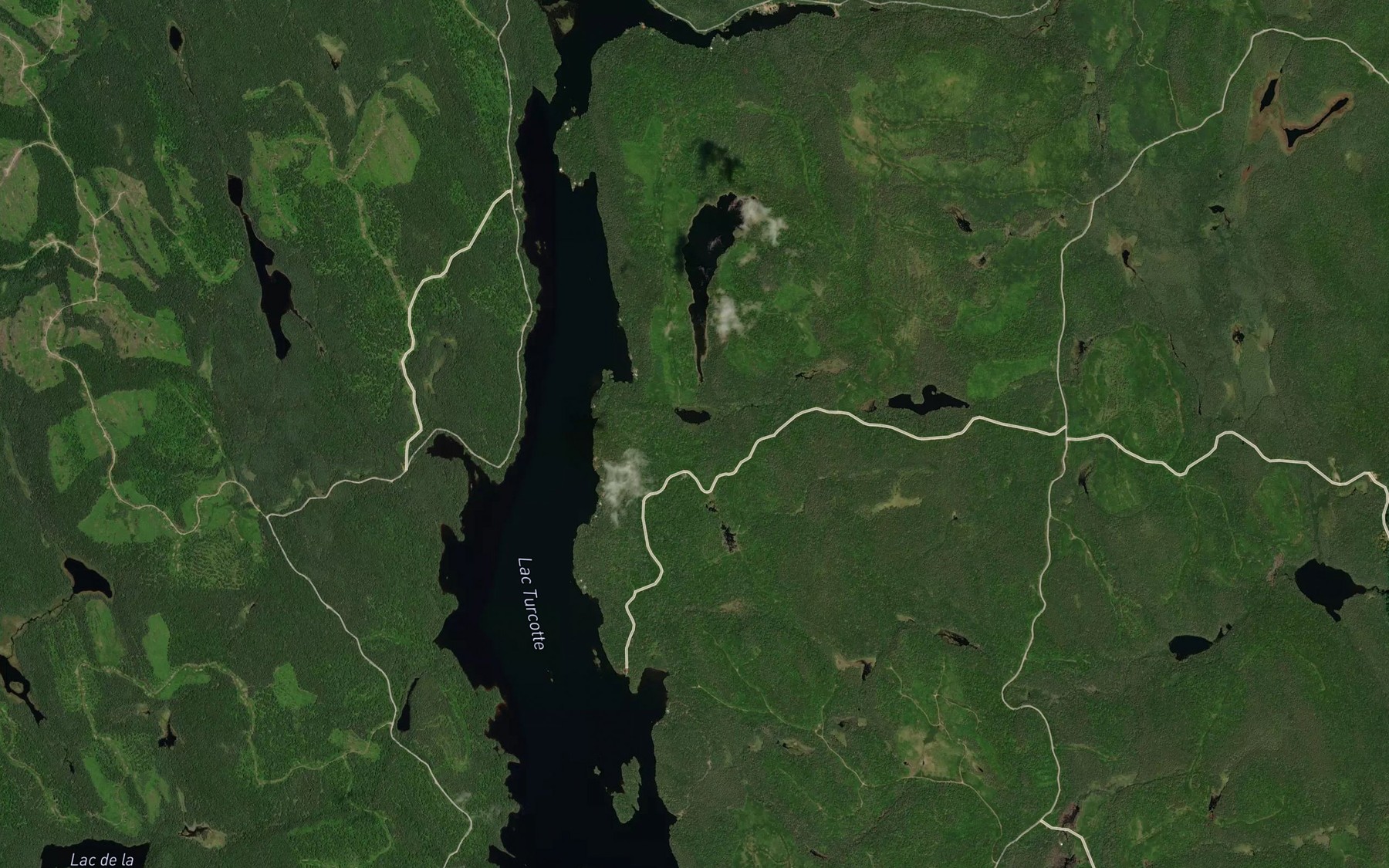 Satellite map of the Petit lac Banane