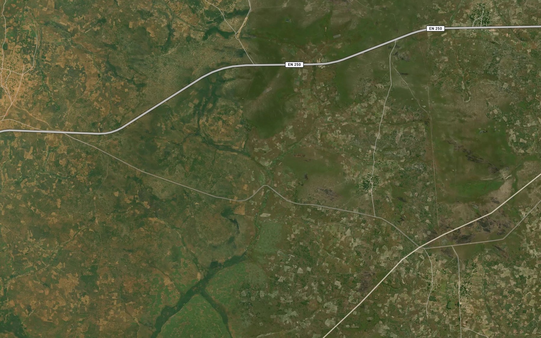 Satellite map of the Catunguele