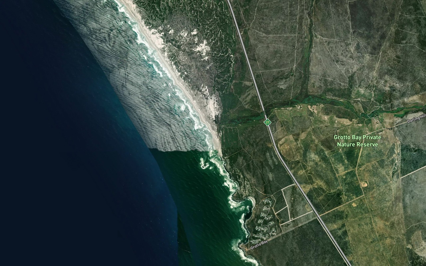 Satellite map of the Kransduinrivier
