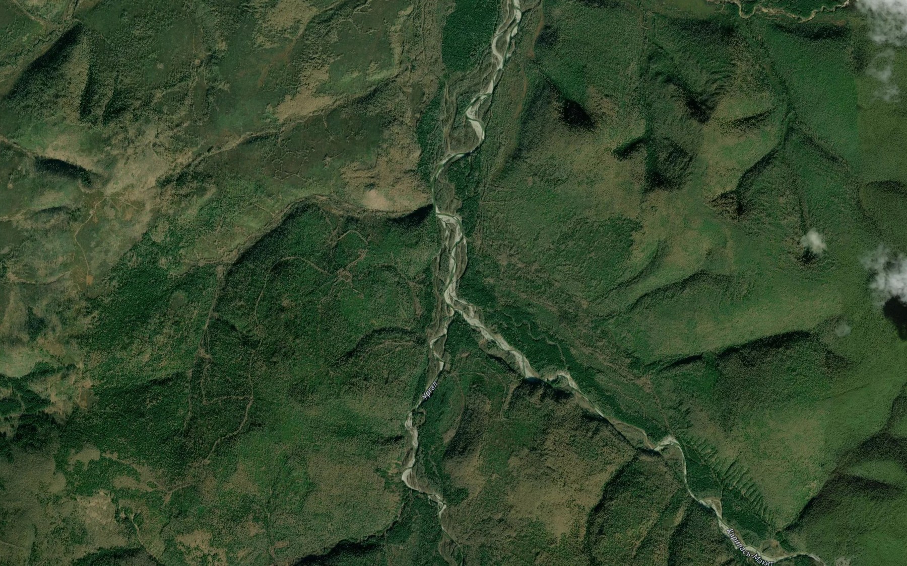 Satellite map of the Karilas'-Makit