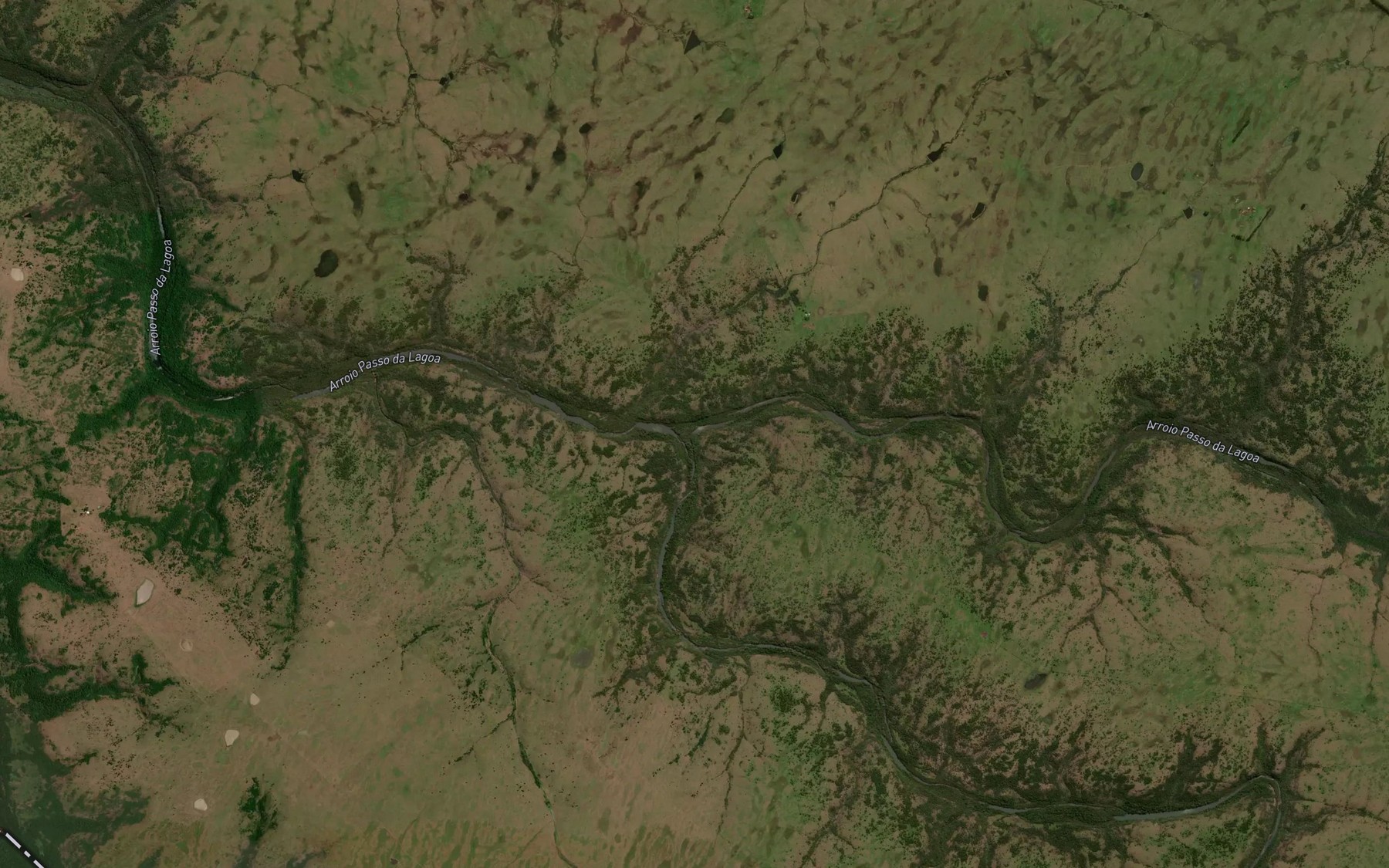 Satellite map of the Arroio Passo da Lagoa