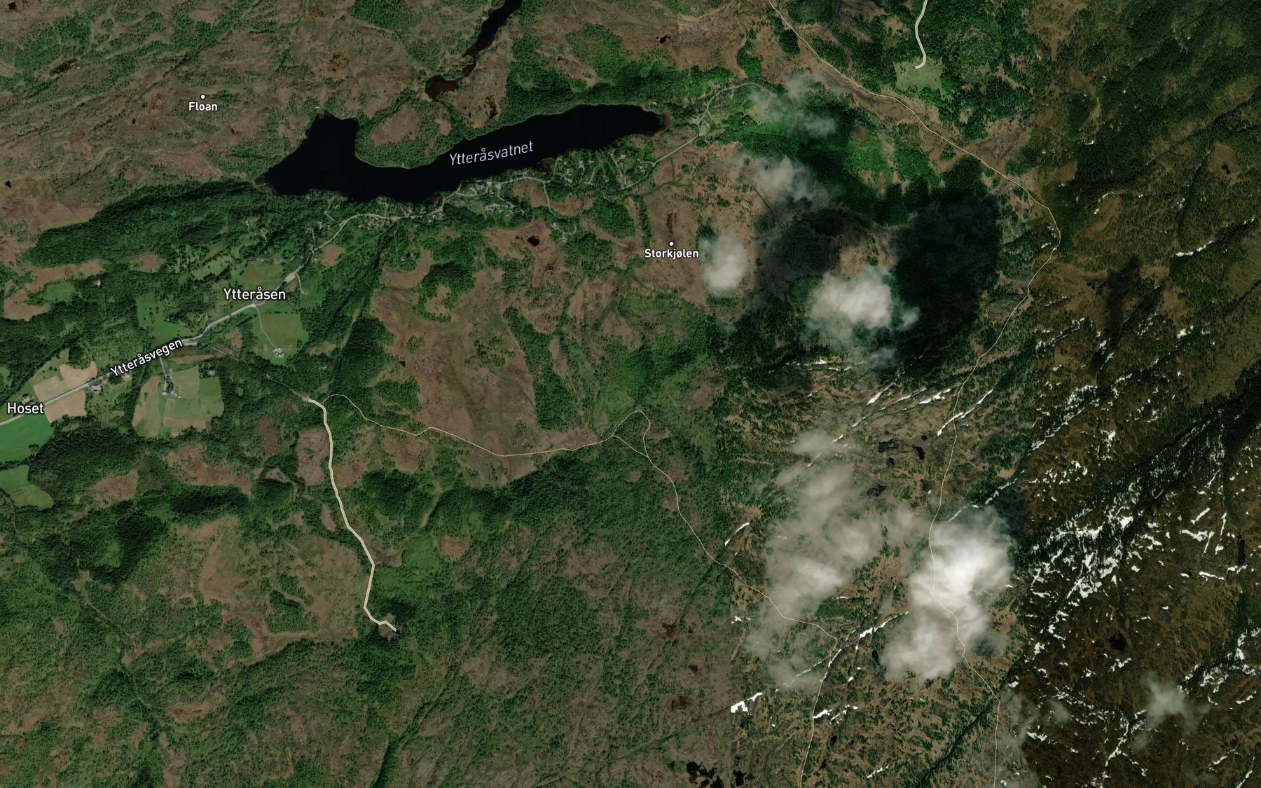 Satellite map of the Bjorklibekken