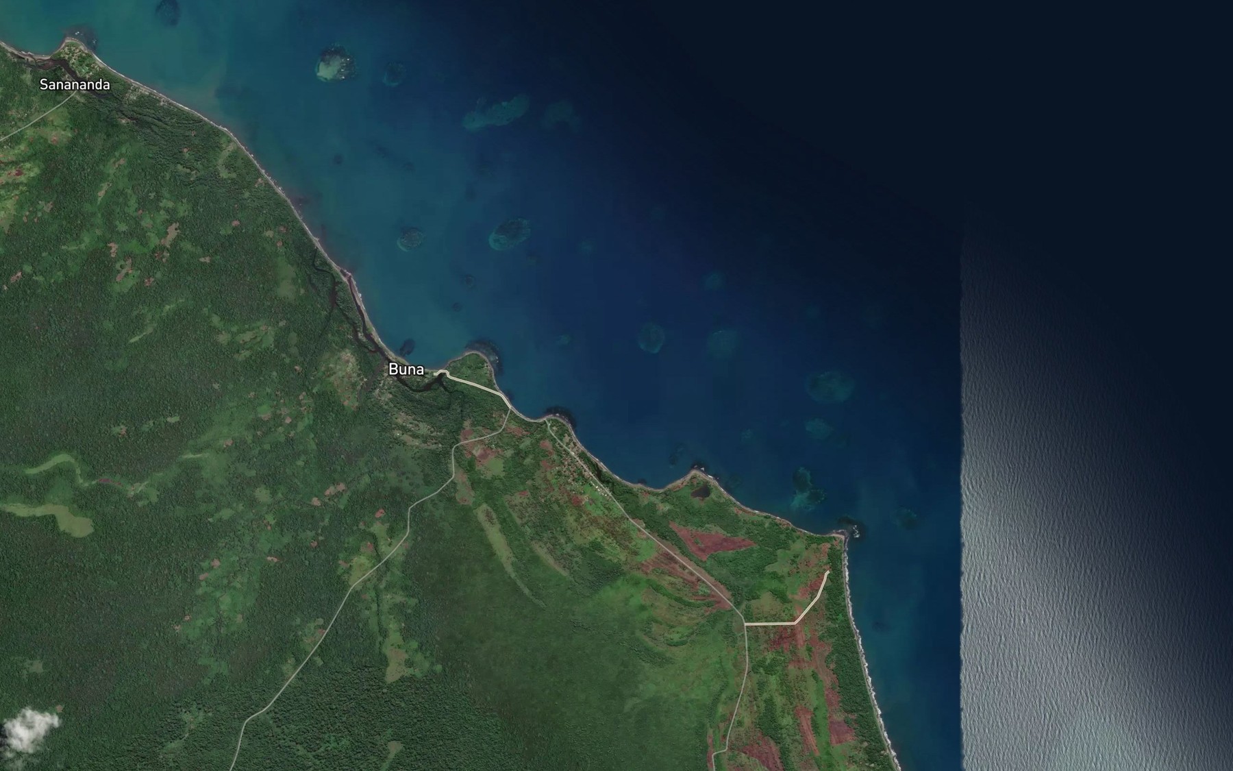 Satellite map of the Giropa Creek