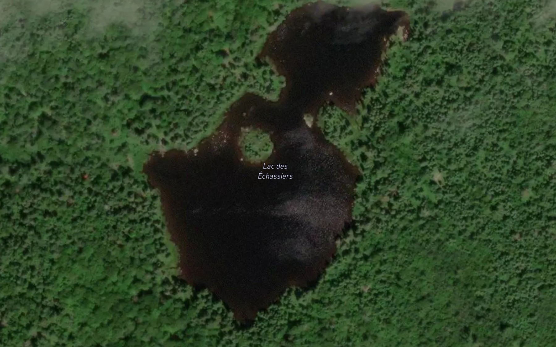 Satellite map of the Lac des Echassiers