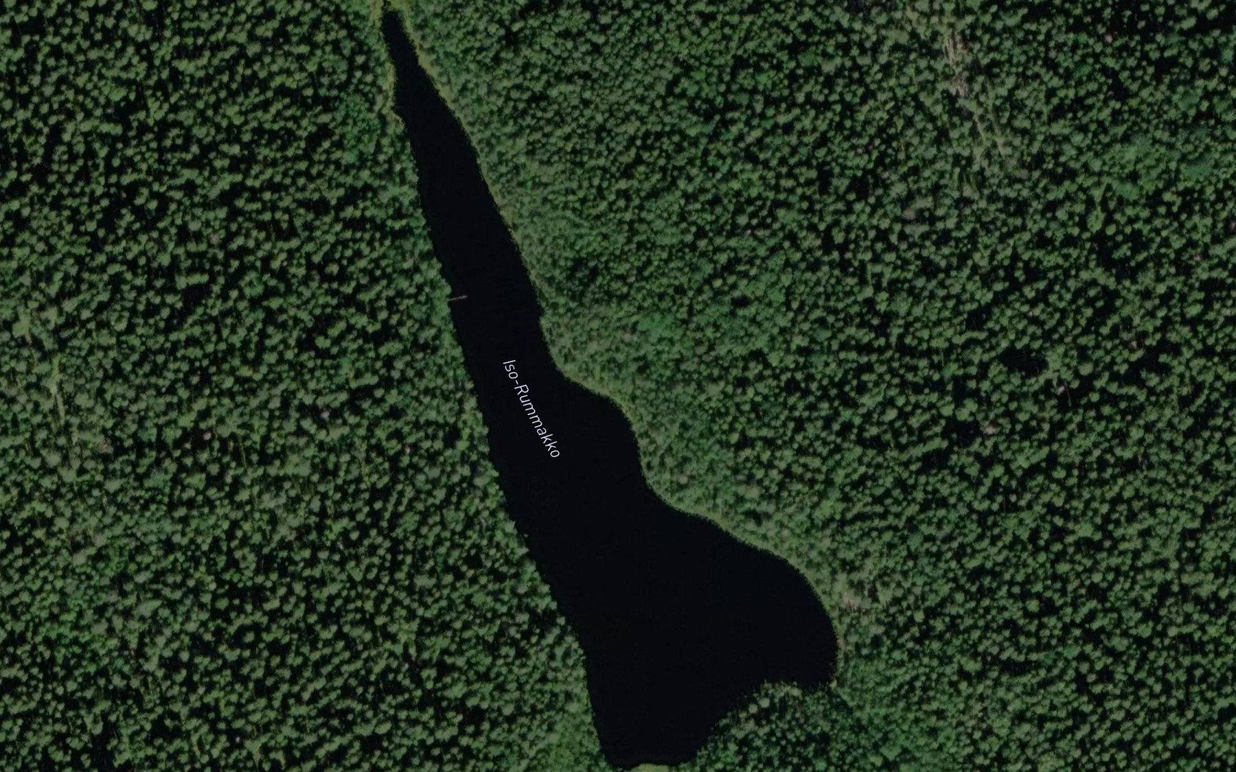 Satellite map of the Iso-Rummakko