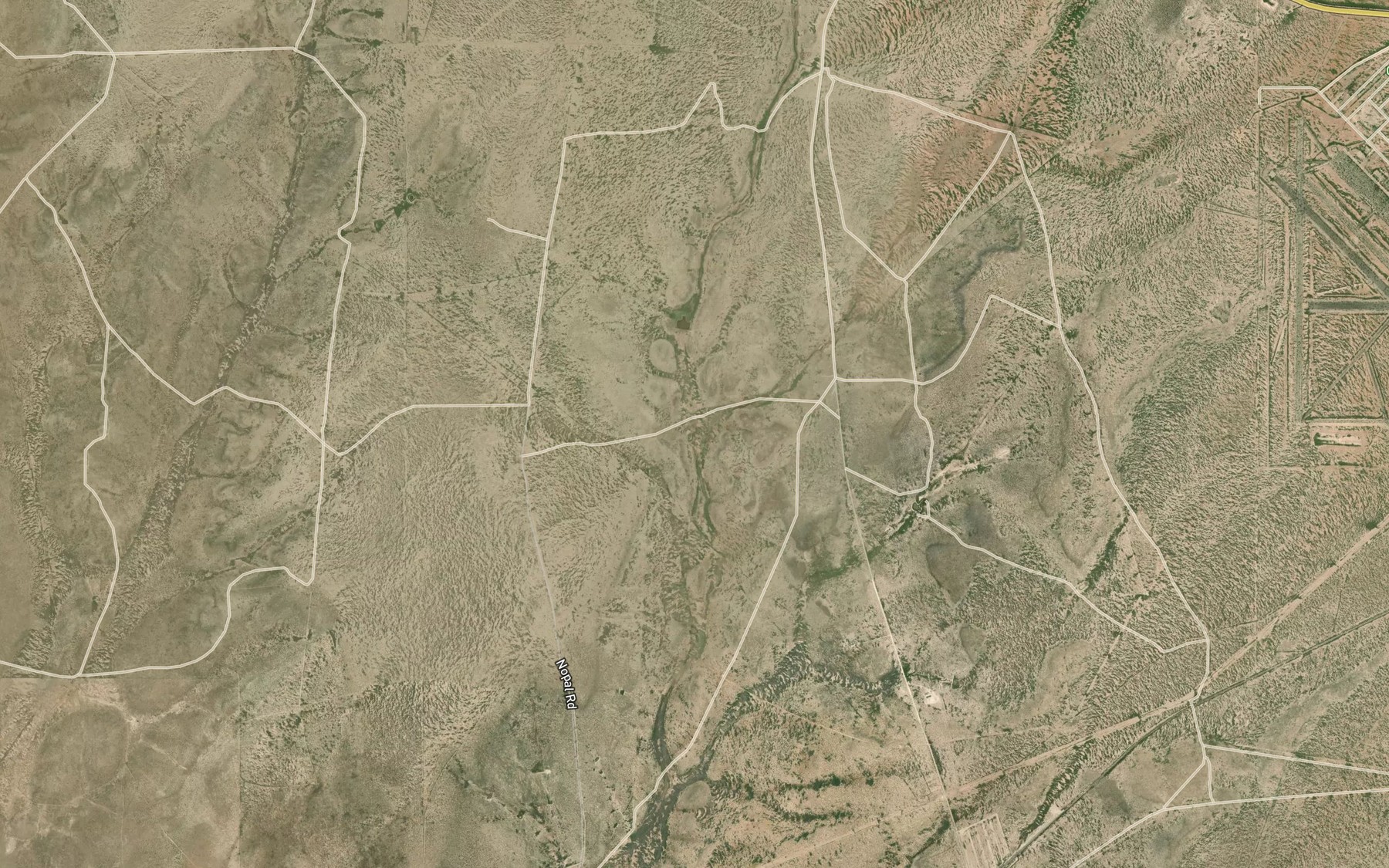 Satellite map of the Long Draw