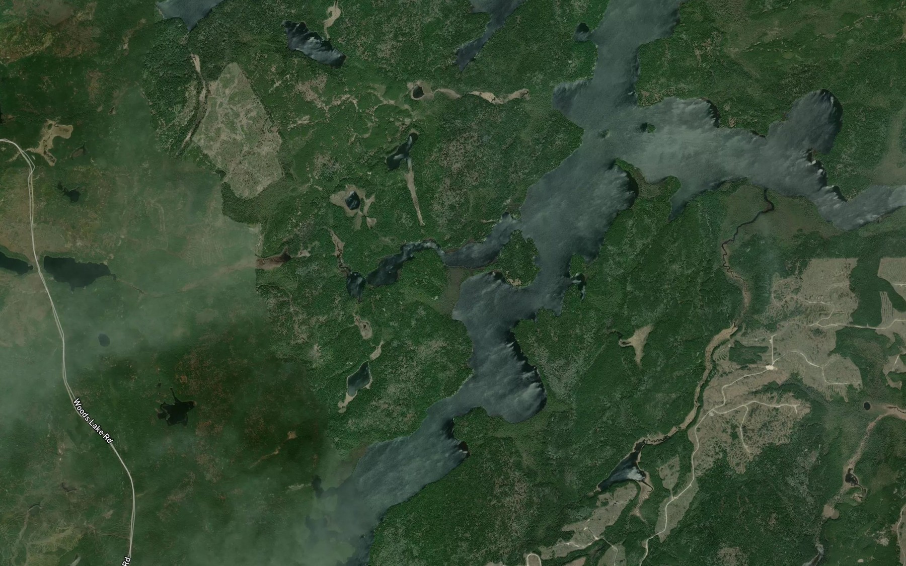 Satellite map of the Grave Bay
