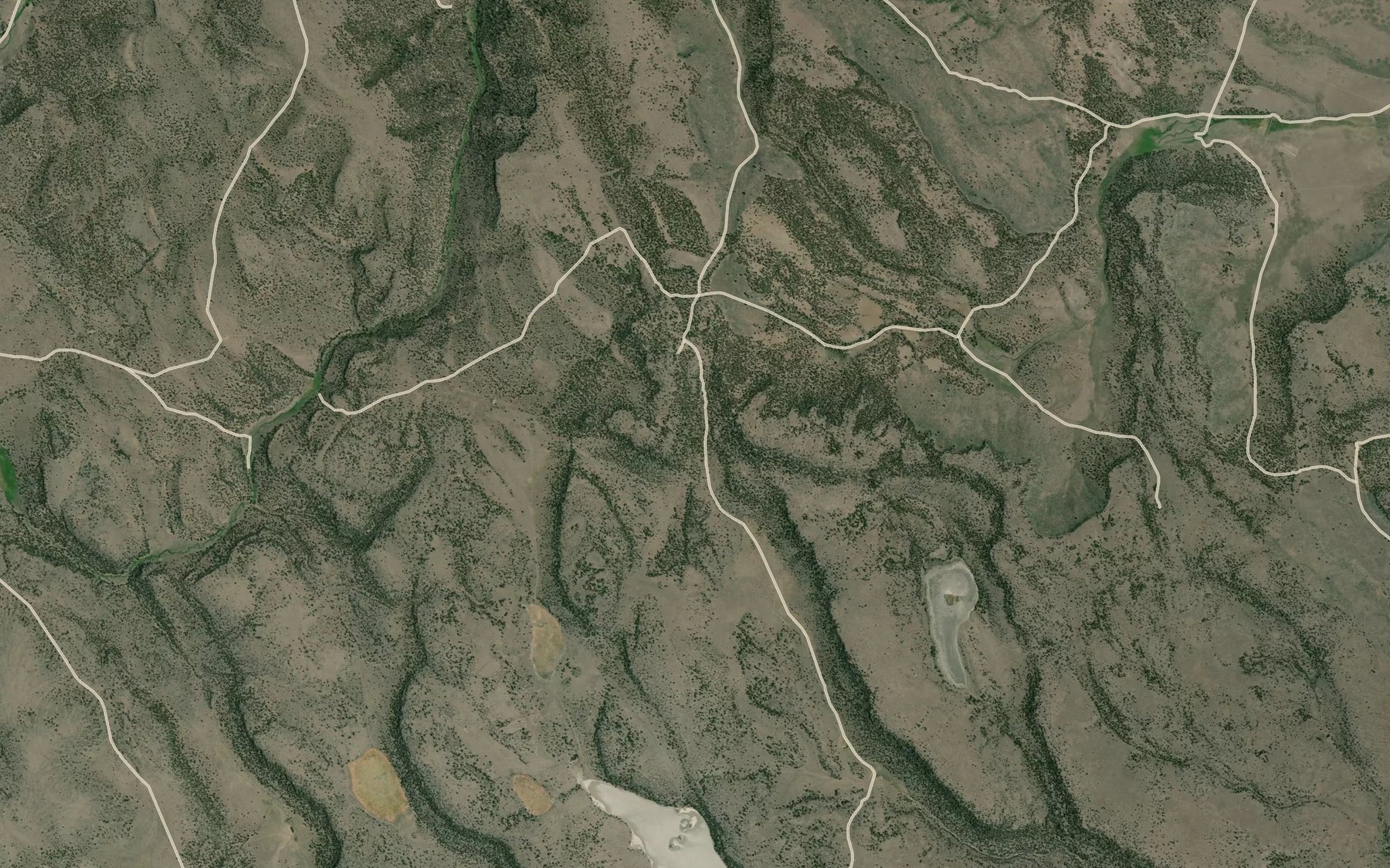 Satellite map of the Cecil Reservoir