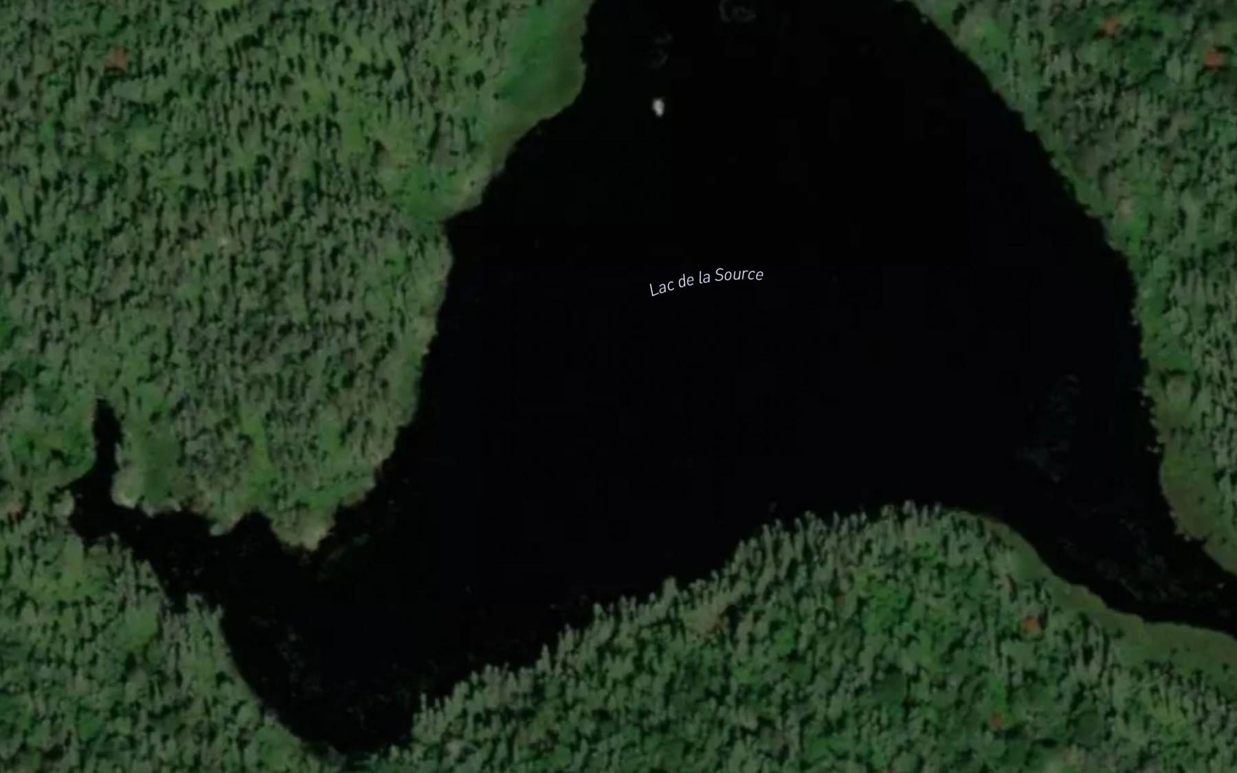Satellite map of the Lac de la Source