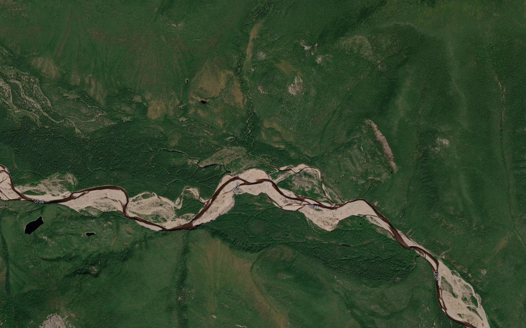 Satellite map of the Amundakan