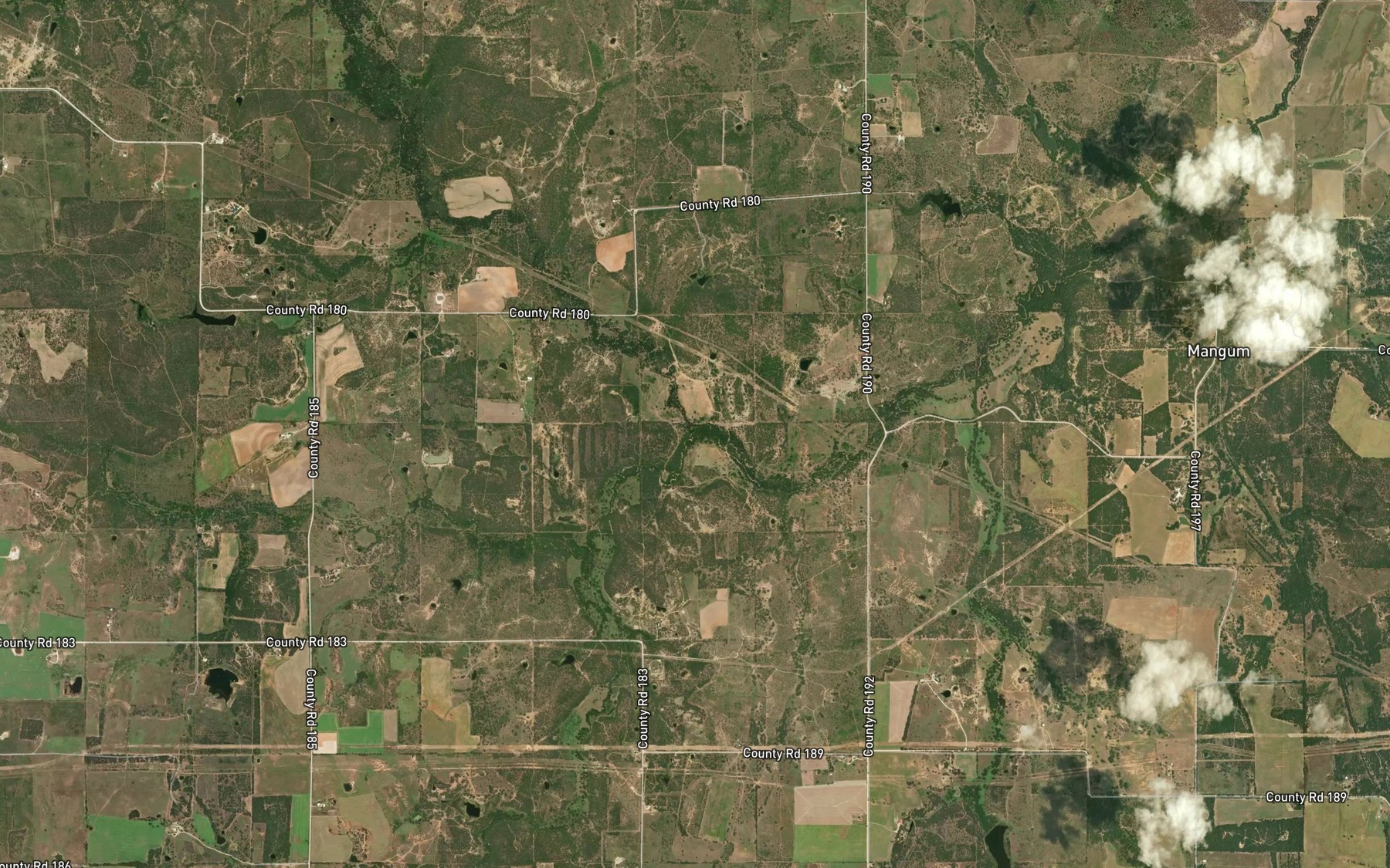 Satellite map of the Dead Horse Creek