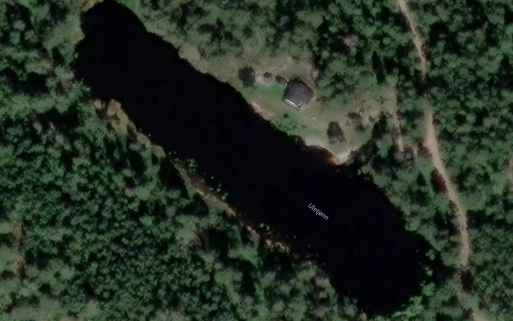 Satellite map of the Uletjonn