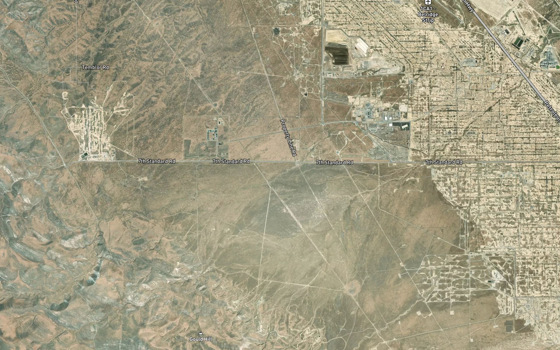 Satellite map of the Zemorra Creek